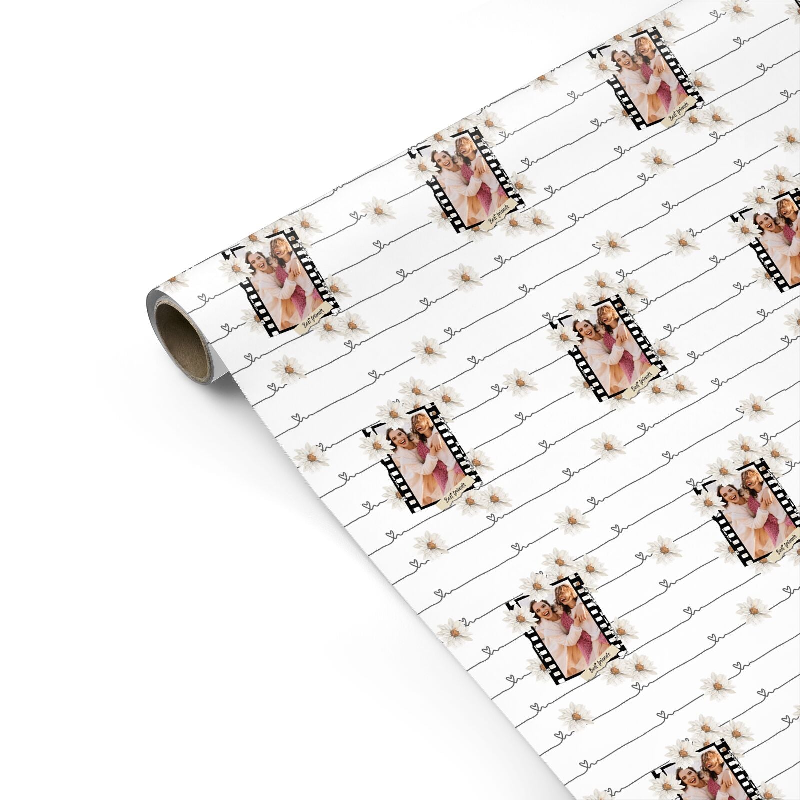 Best Friend Photo Personalised Gift Wrap