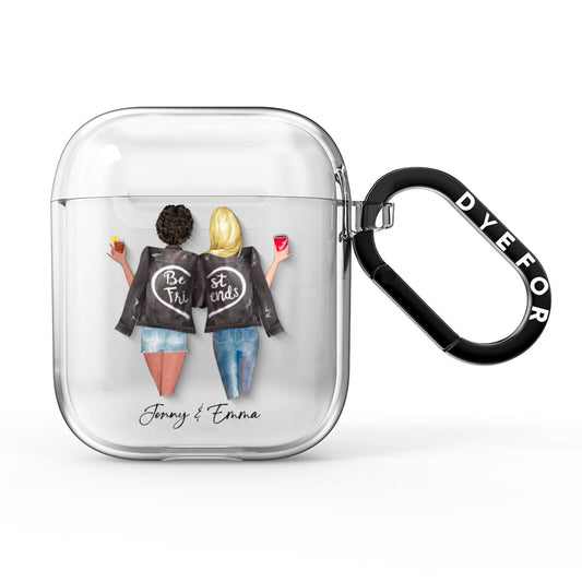 Best Friends AirPods Clear Case