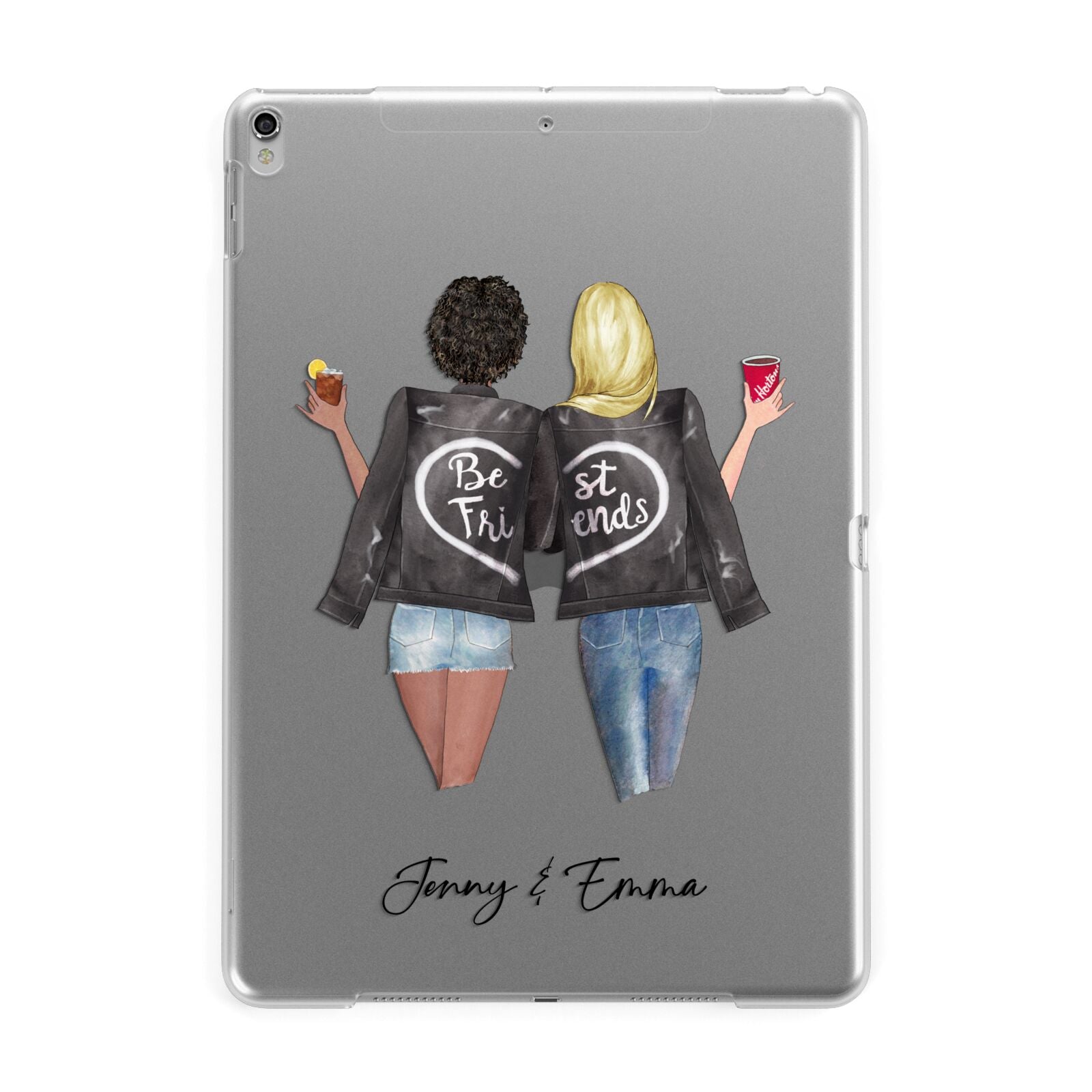 Best Friends Apple iPad Silver Case