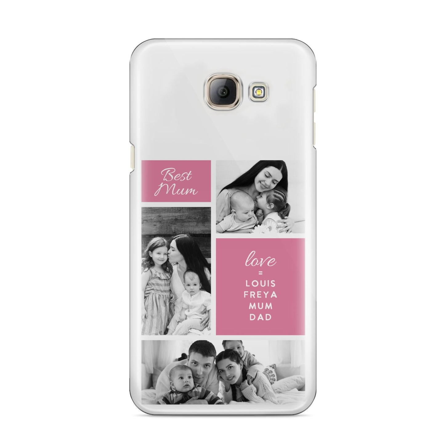 Best Mum Photo Collage Personalised Samsung Galaxy A8 2016 Case