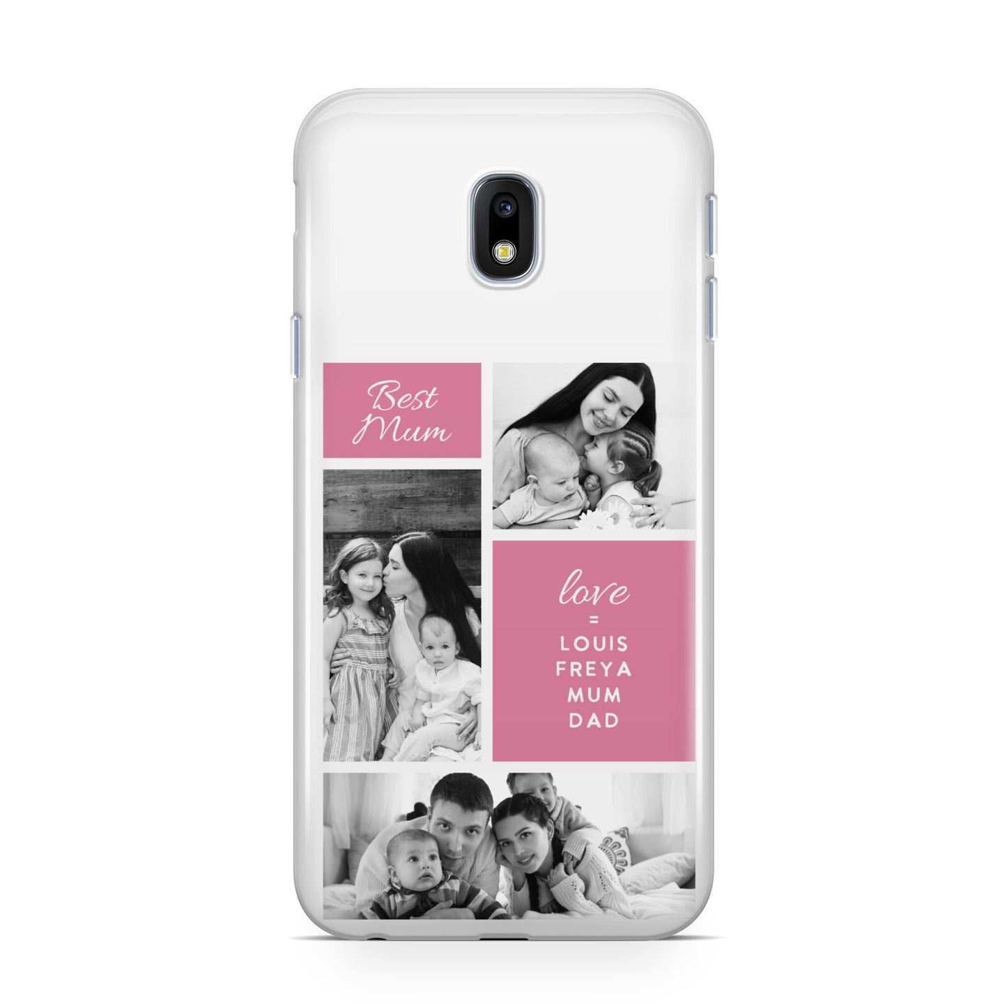 Best Mum Photo Collage Personalised Samsung Galaxy J3 2017 Case