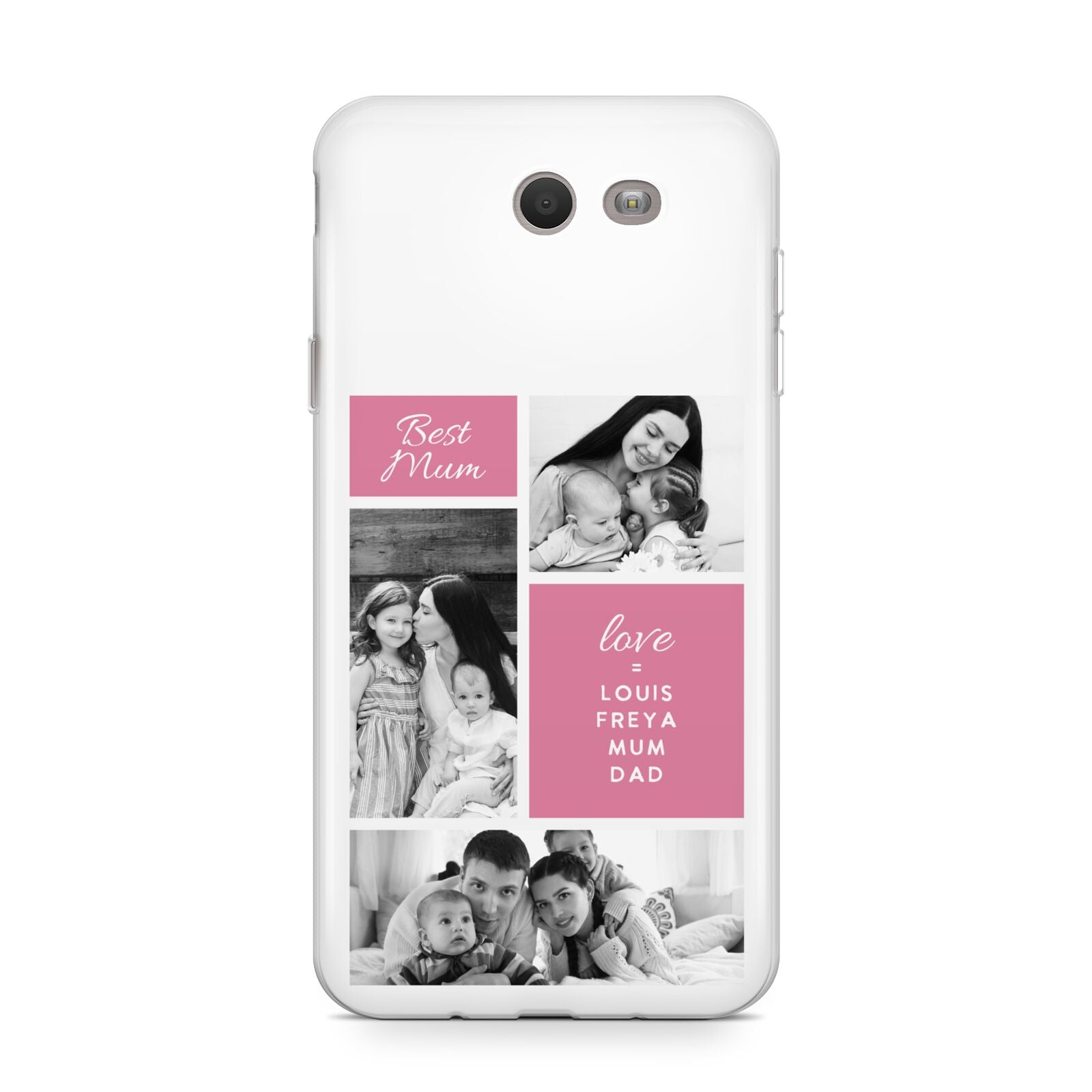 Best Mum Photo Collage Personalised Samsung Galaxy J7 2017 Case