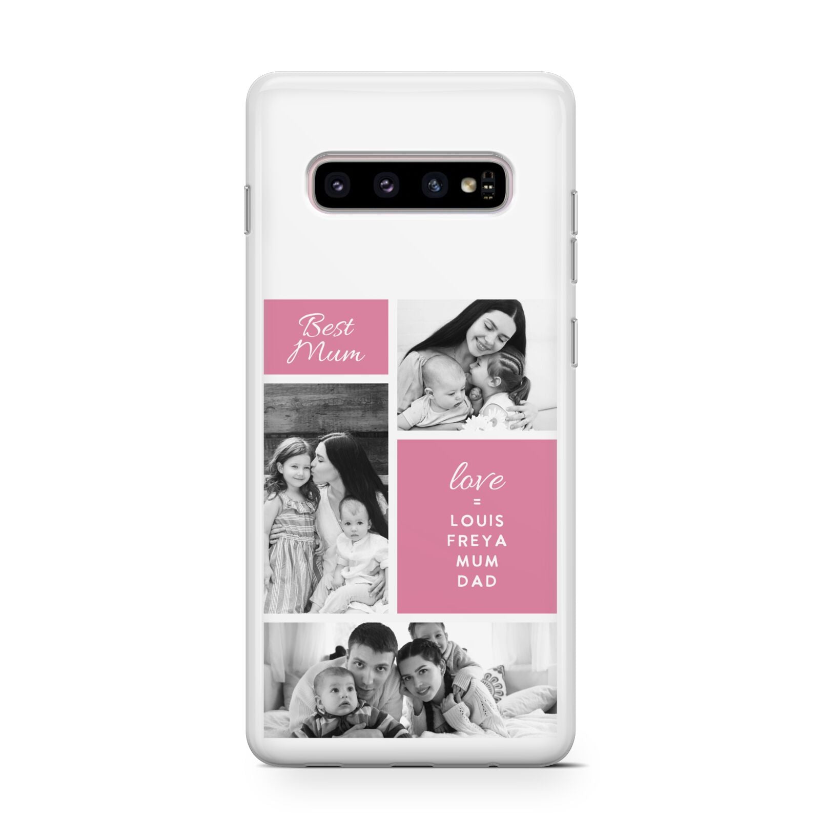 Best Mum Photo Collage Personalised Samsung Galaxy S10 Case