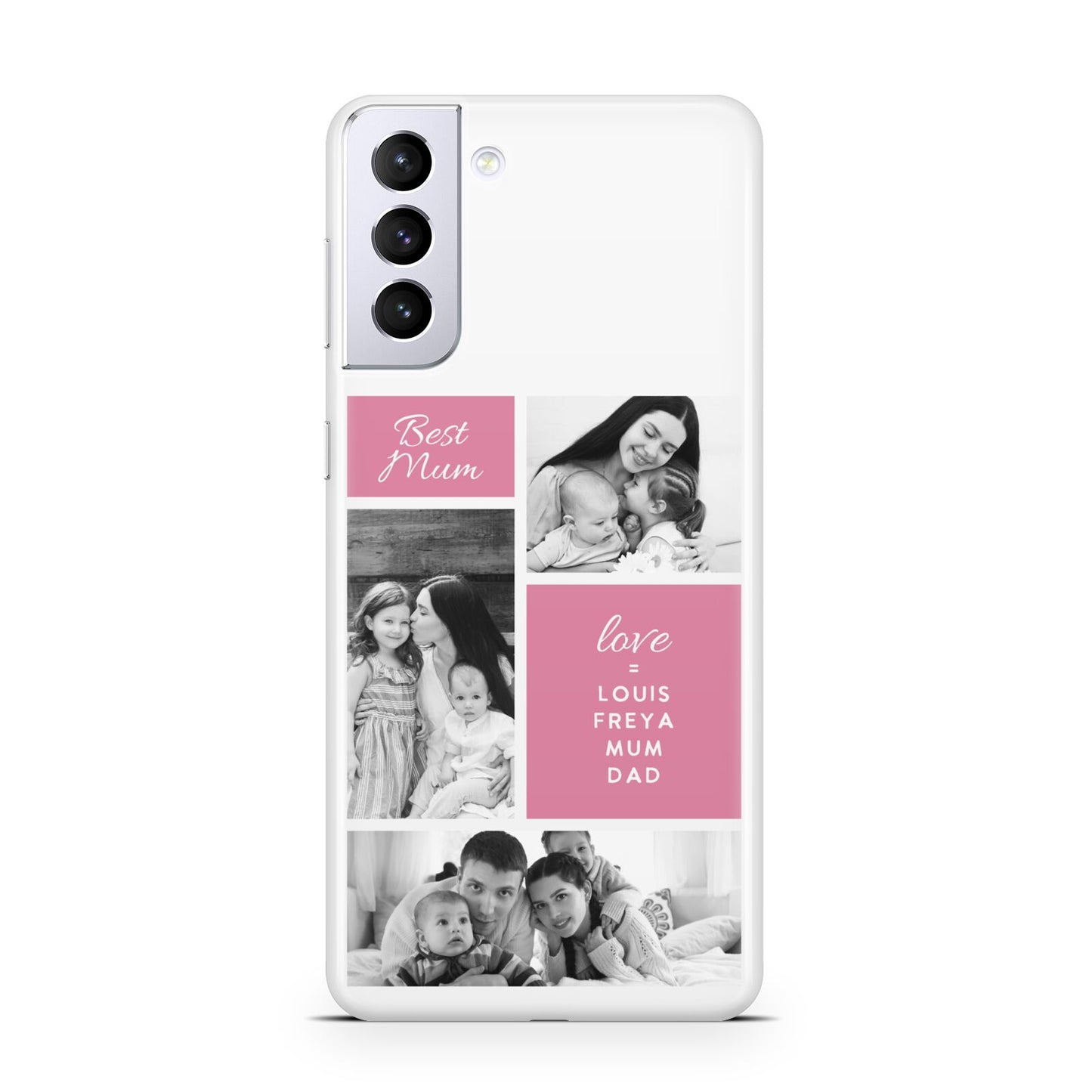 Best Mum Photo Collage Personalised Samsung S21 Plus Phone Case