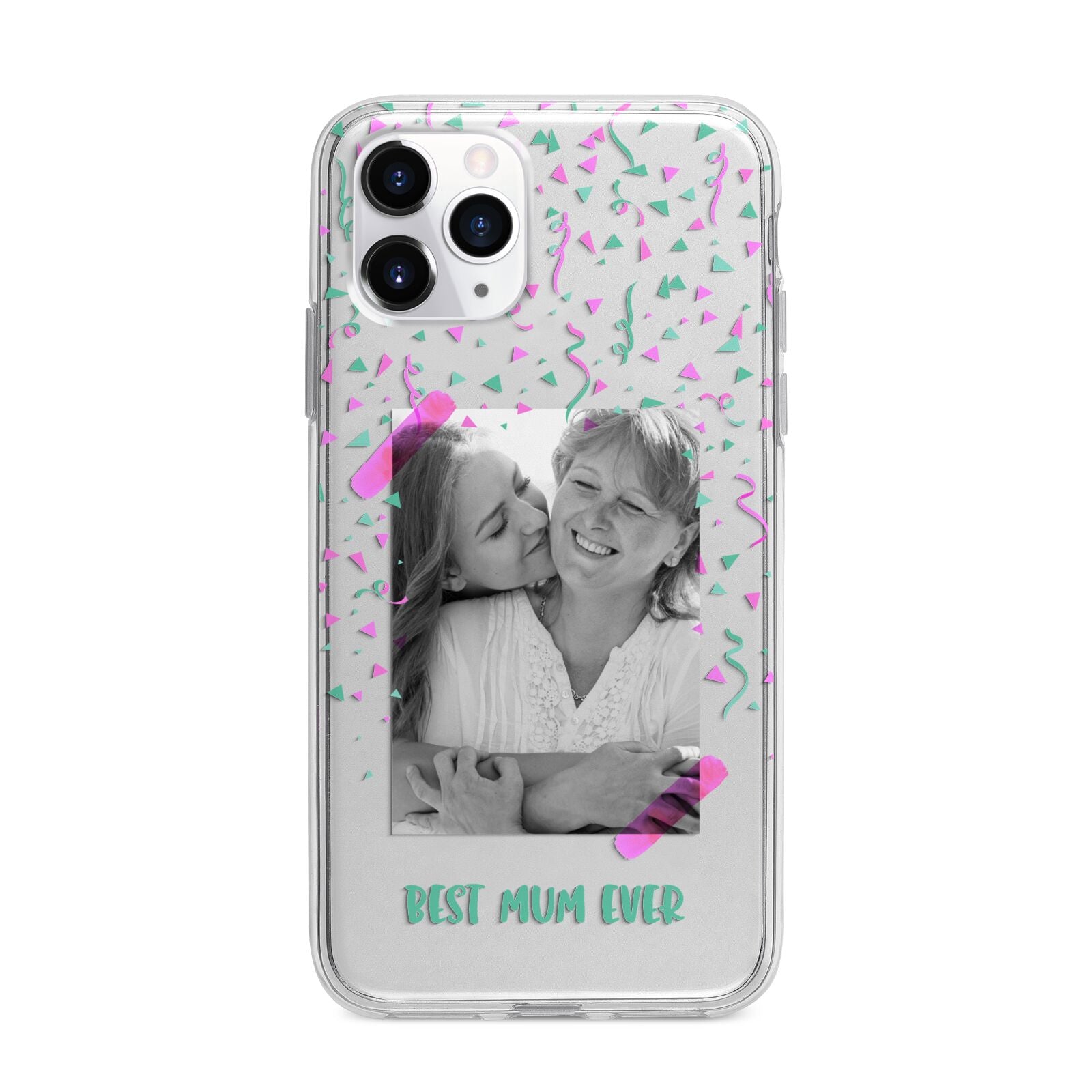 Best Mum Photo Upload Mothers Day Apple iPhone 11 Pro Max in Silver with Bumper Case