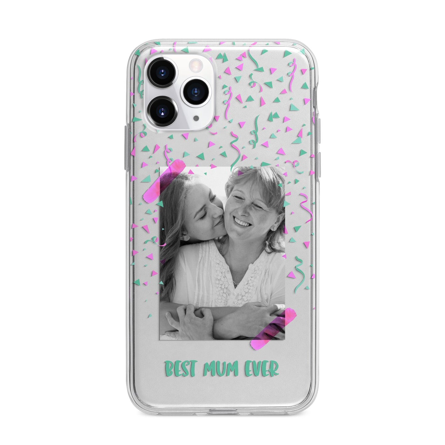 Best Mum Photo Upload Mothers Day Apple iPhone 11 Pro in Silver with Bumper Case