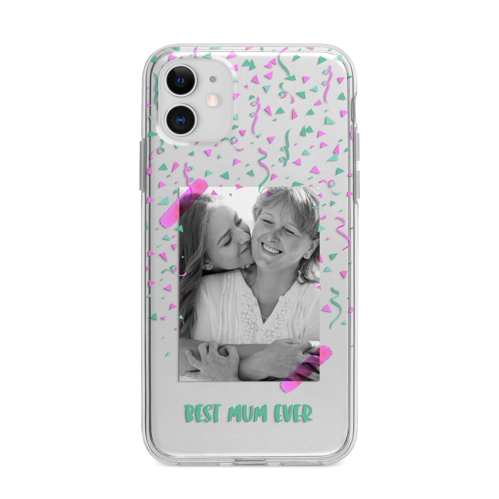 Best Mum Photo Upload Mothers Day Apple iPhone 11 in White with Bumper Case