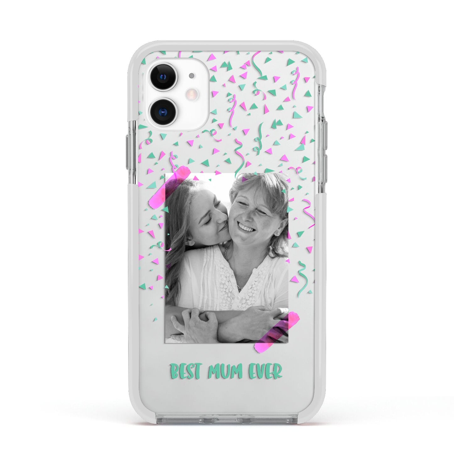 Best Mum Photo Upload Mothers Day Apple iPhone 11 in White with White Impact Case