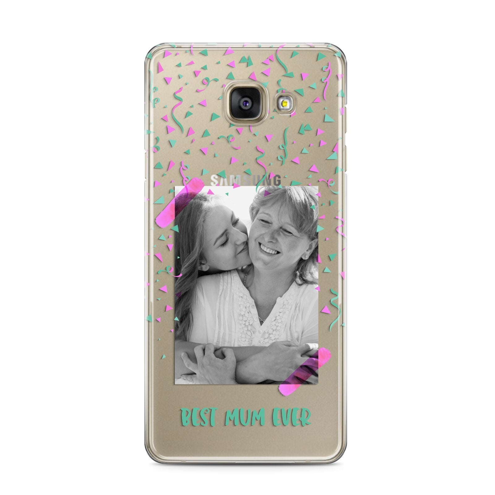 Best Mum Photo Upload Mothers Day Samsung Galaxy A3 2016 Case on gold phone