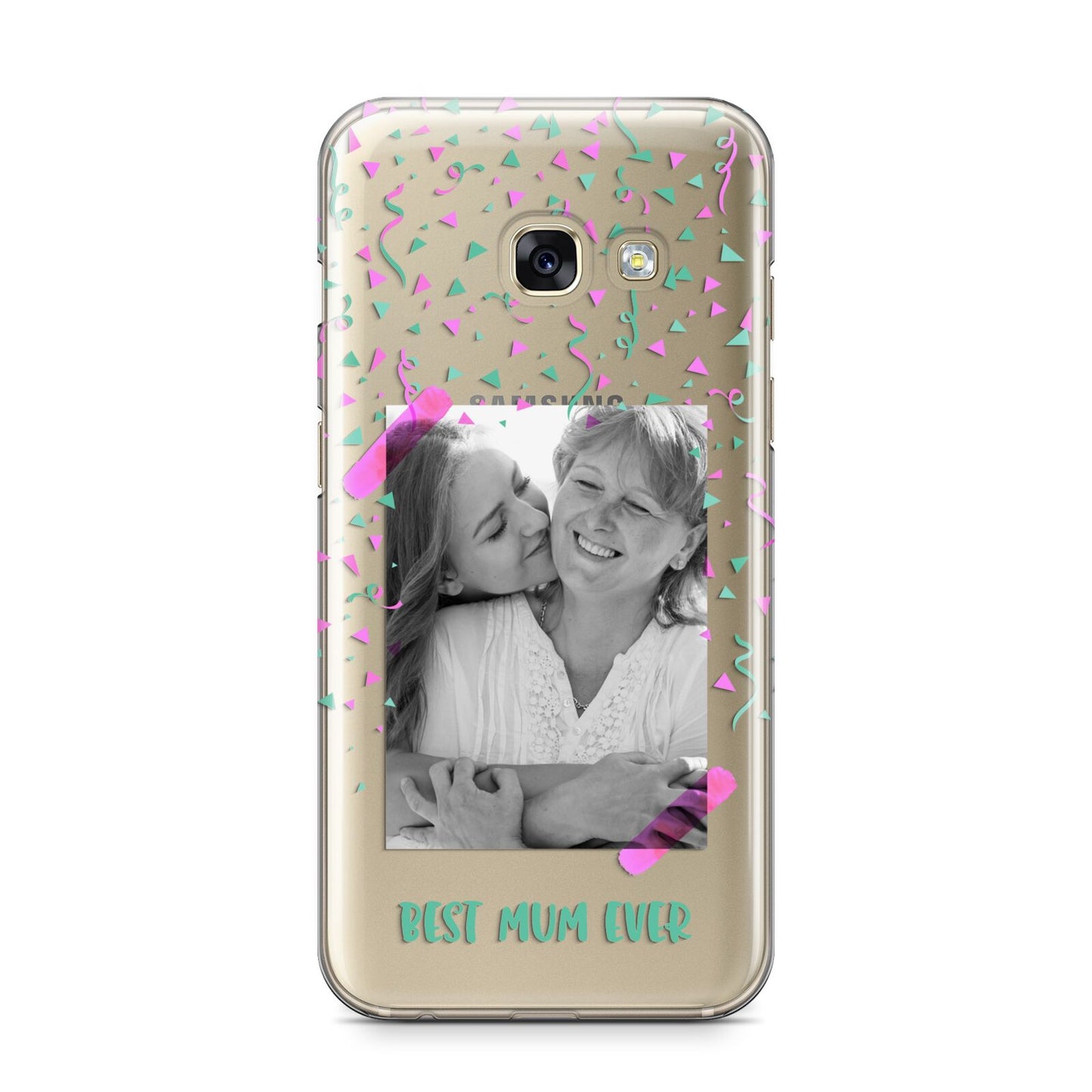 Best Mum Photo Upload Mothers Day Samsung Galaxy A3 2017 Case on gold phone