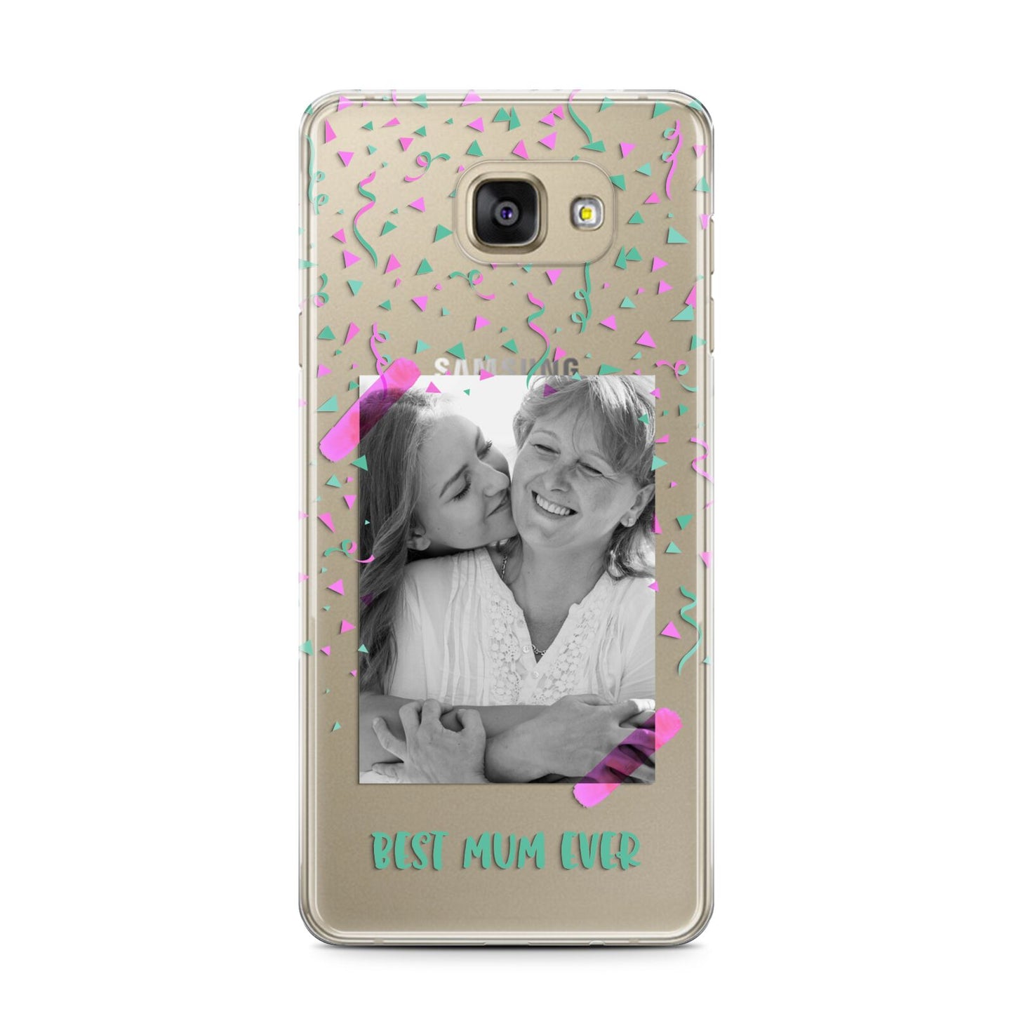 Best Mum Photo Upload Mothers Day Samsung Galaxy A7 2016 Case on gold phone