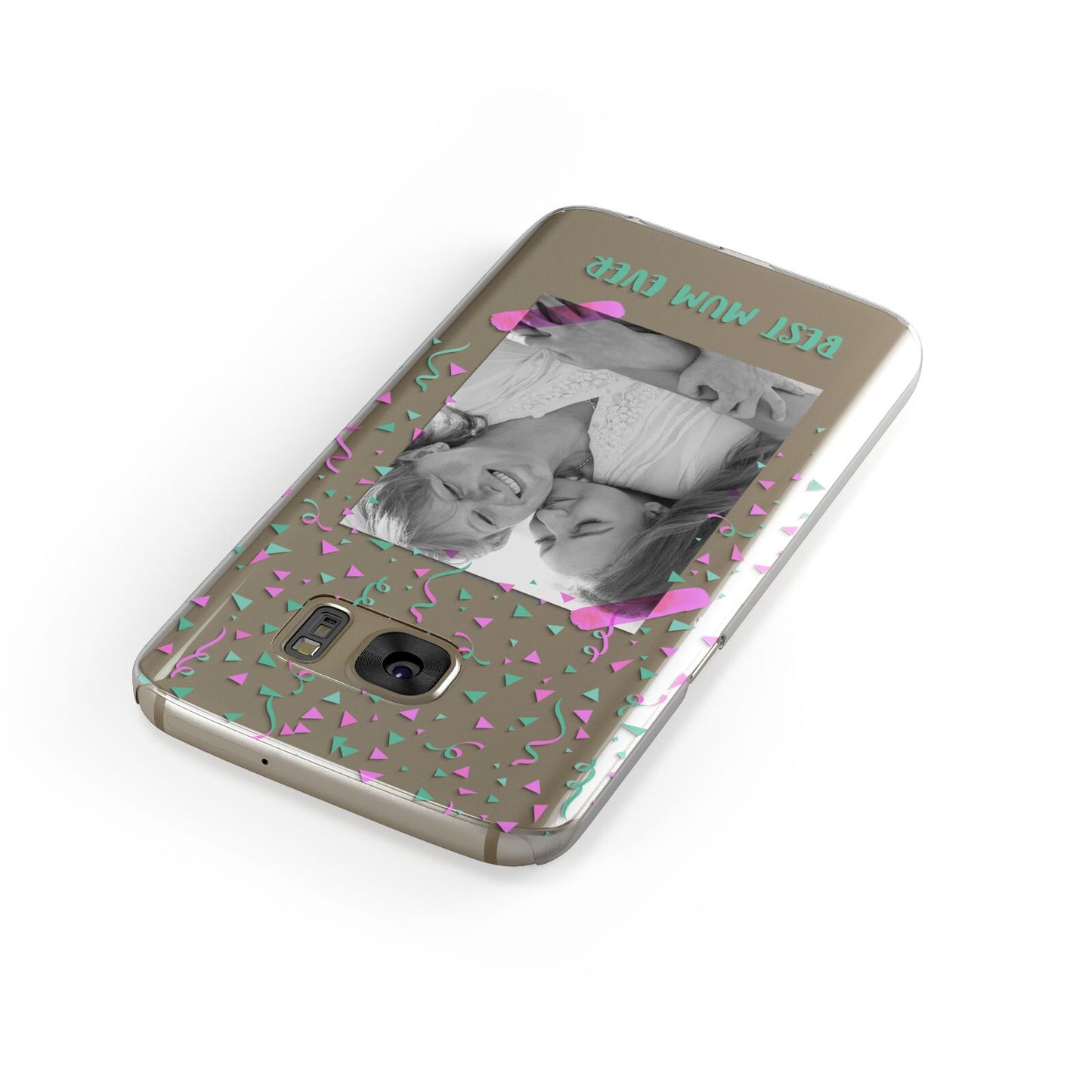 Best Mum Photo Upload Mothers Day Samsung Galaxy Case Front Close Up