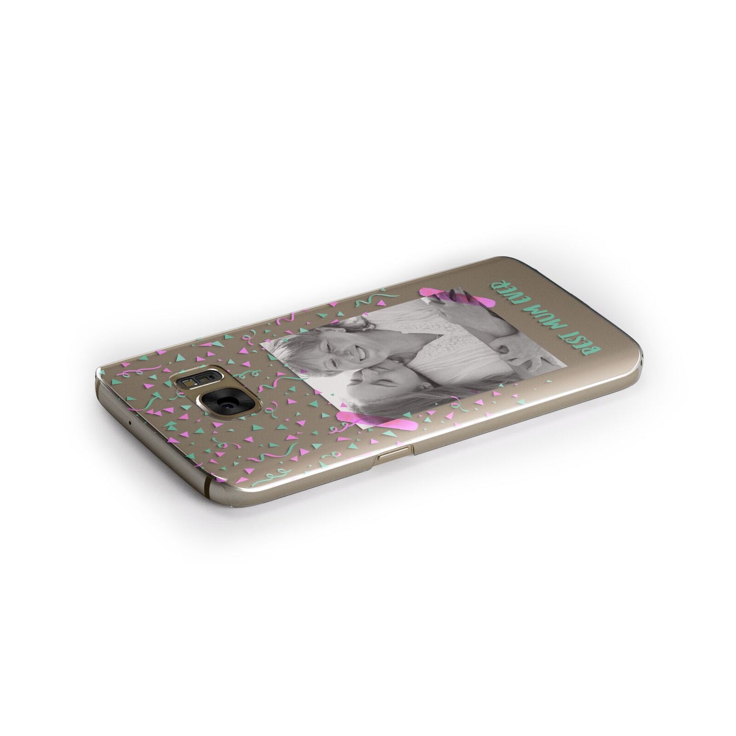 Best Mum Photo Upload Mothers Day Samsung Galaxy Case Side Close Up