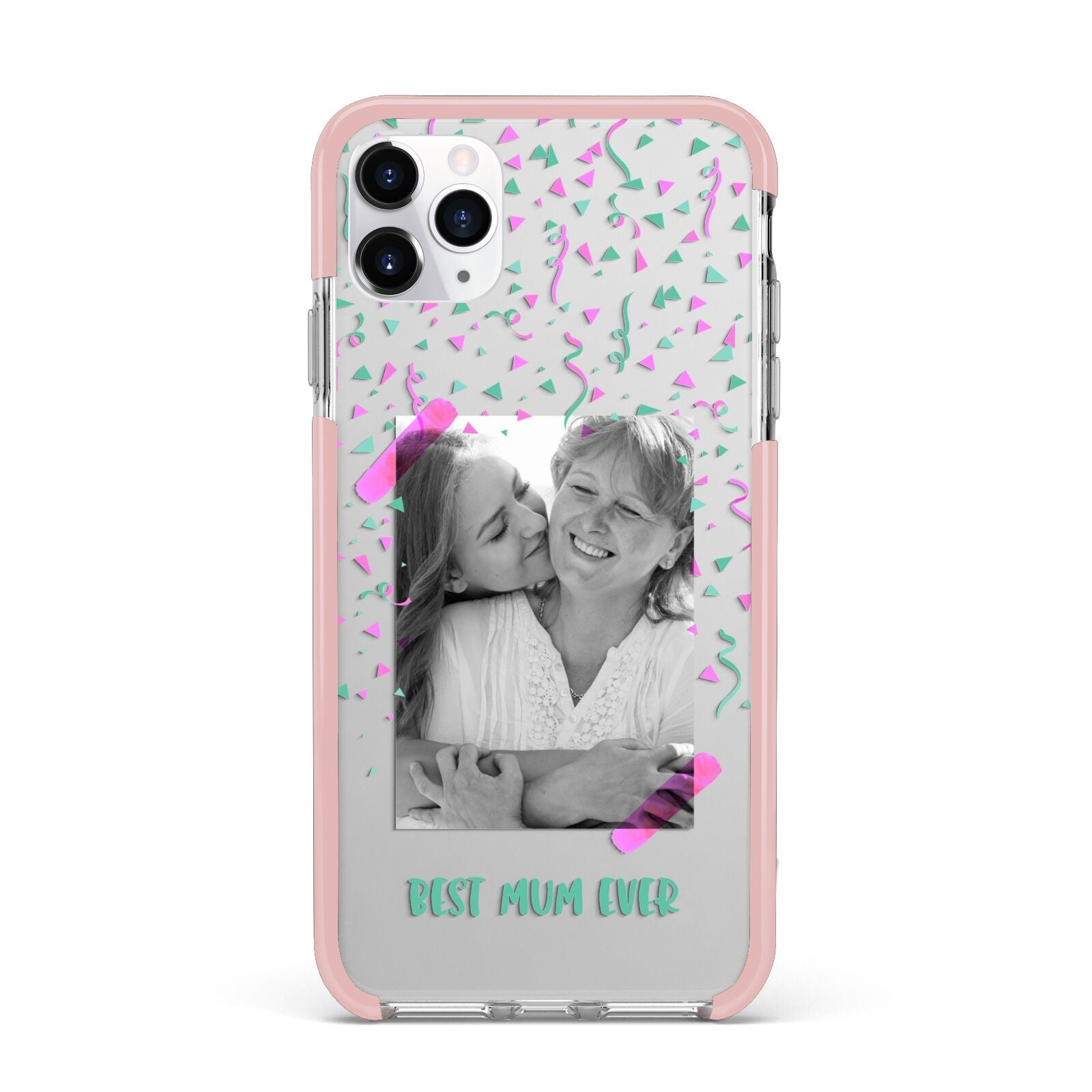 Best Mum Photo Upload Mothers Day iPhone 11 Pro Max Impact Pink Edge Case