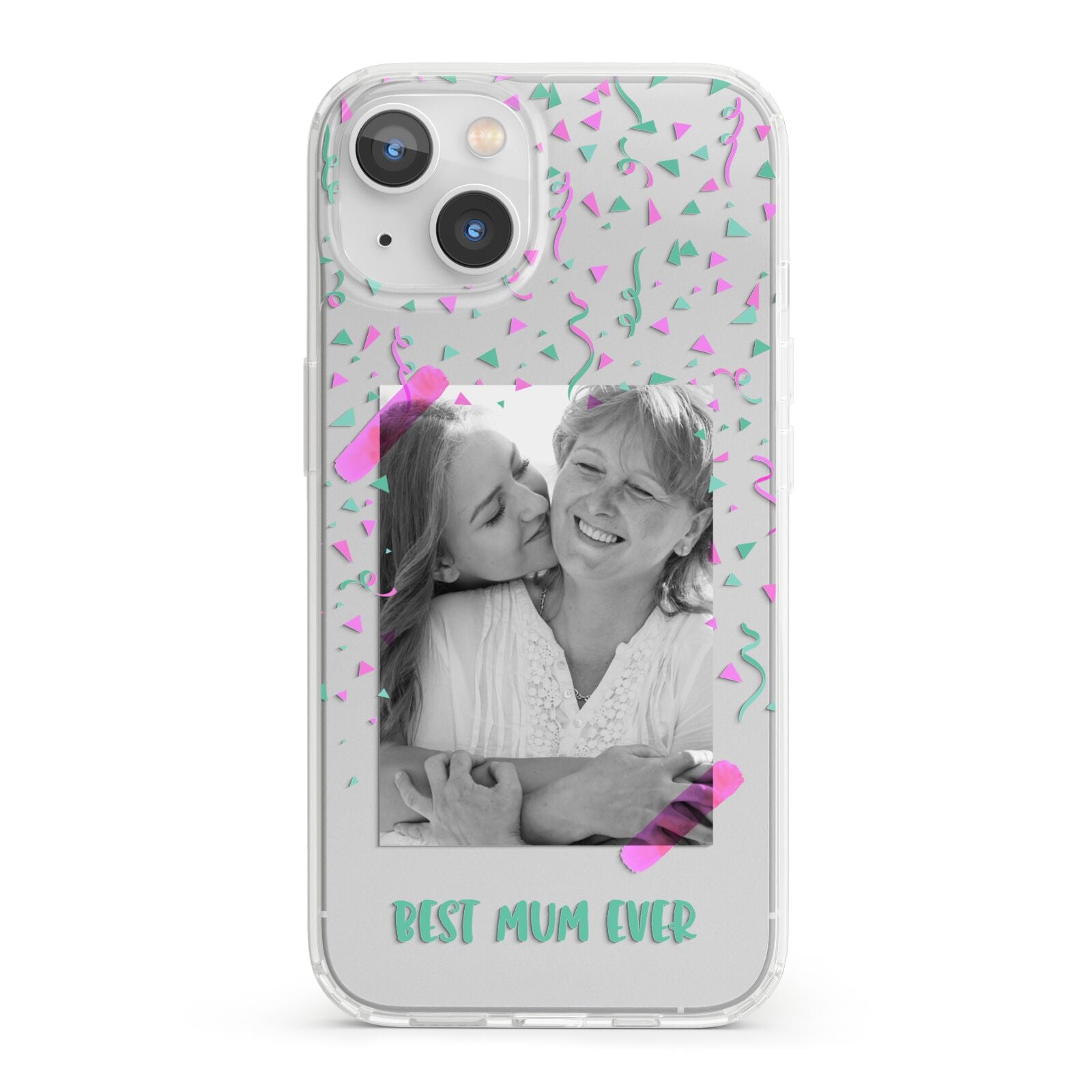 Best Mum Photo Upload Mothers Day iPhone 13 Clear Bumper Case