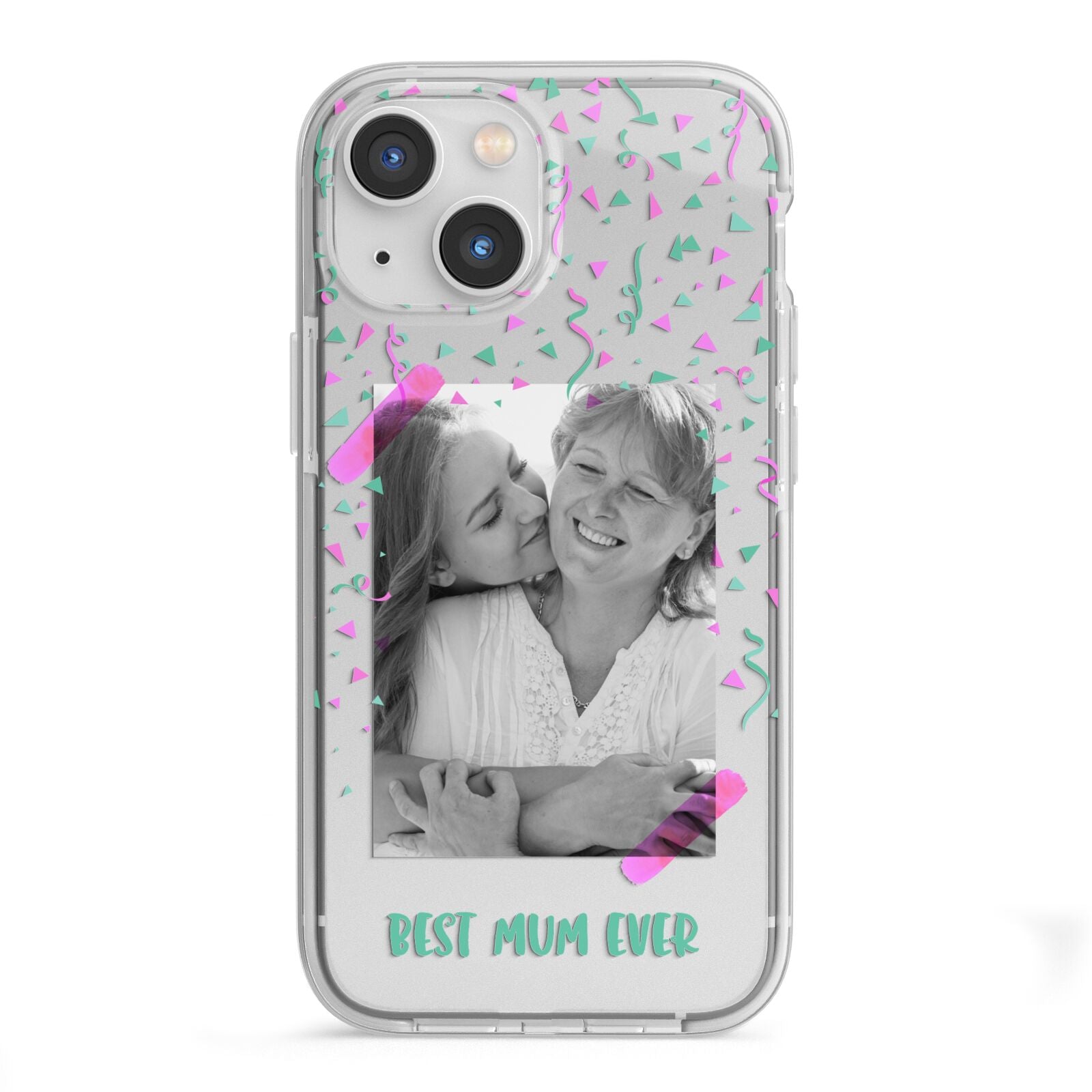 Best Mum Photo Upload Mothers Day iPhone 13 Mini TPU Impact Case with White Edges