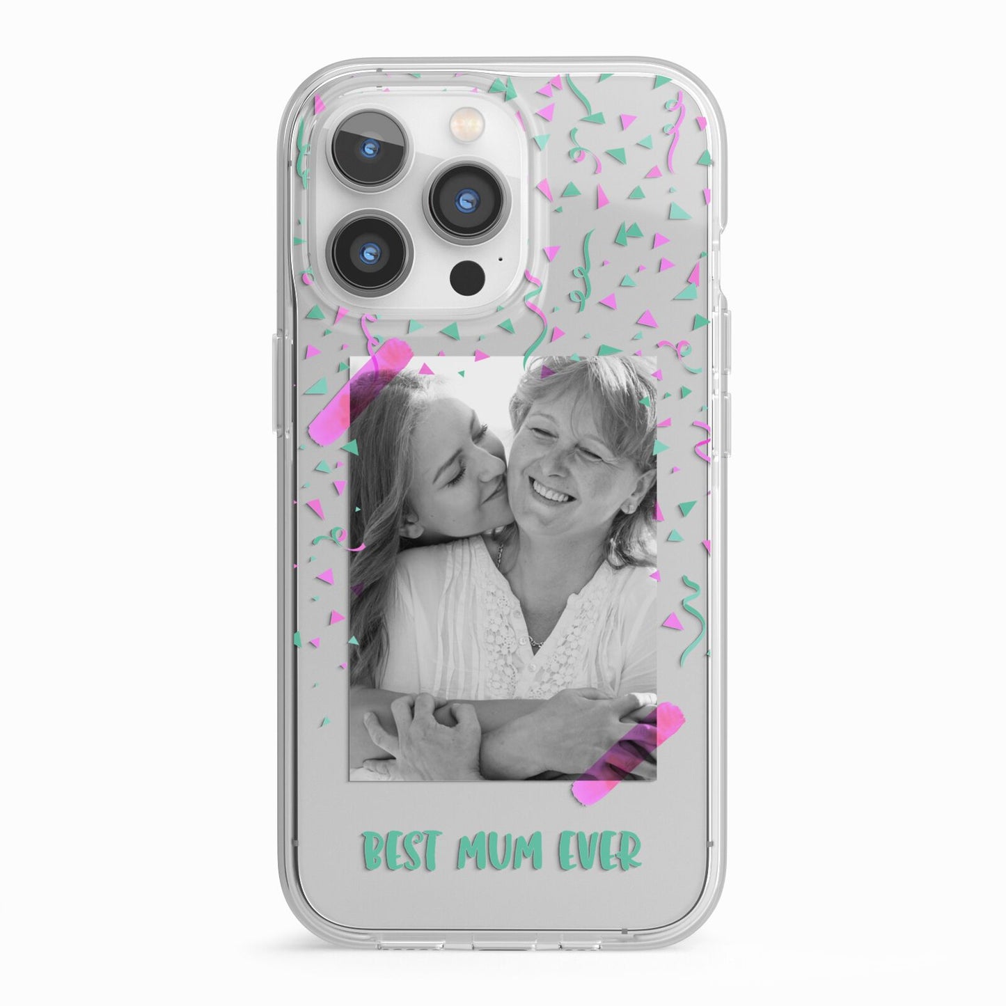 Best Mum Photo Upload Mothers Day iPhone 13 Pro TPU Impact Case with White Edges