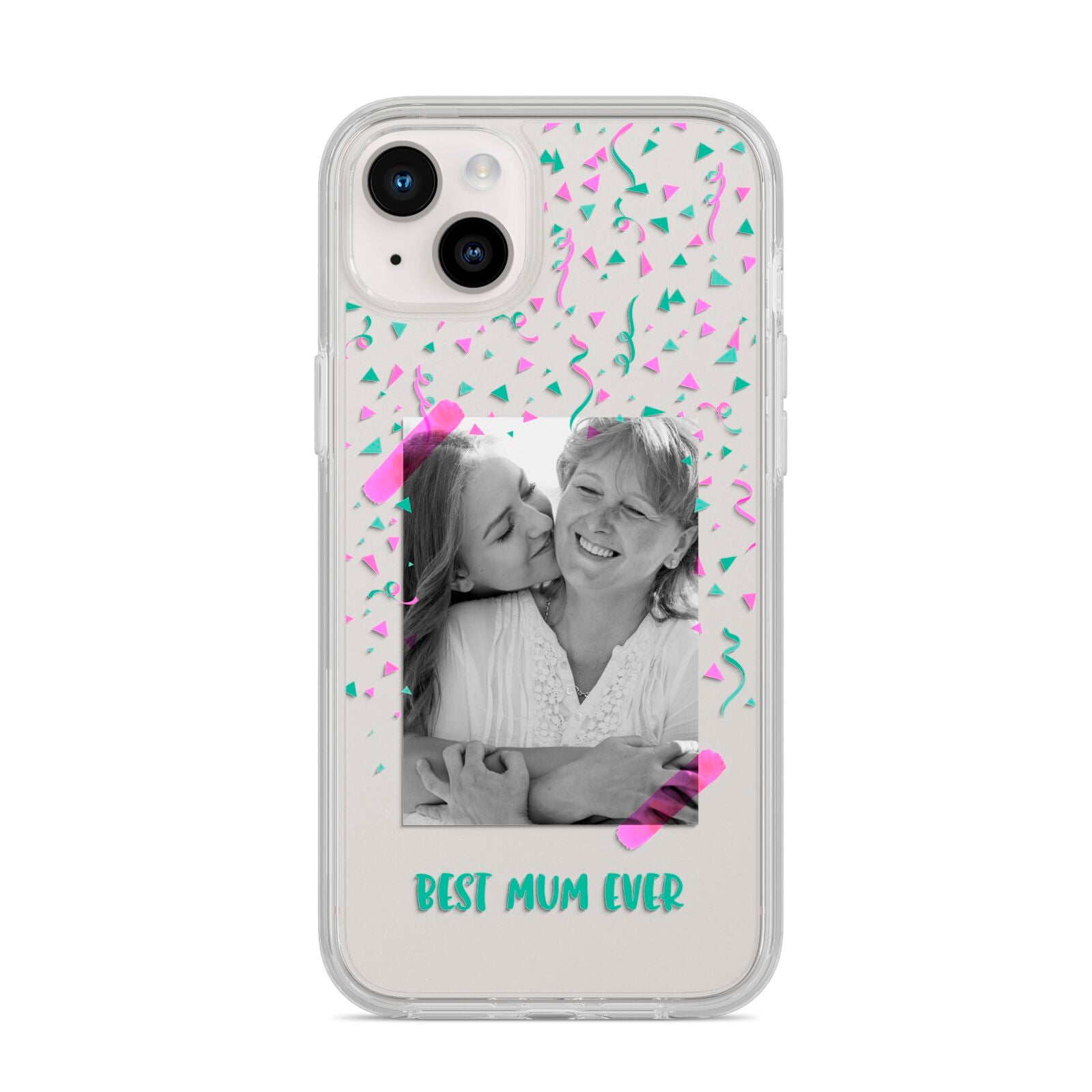 Best Mum Photo Upload Mothers Day iPhone 14 Plus Clear Tough Case Starlight