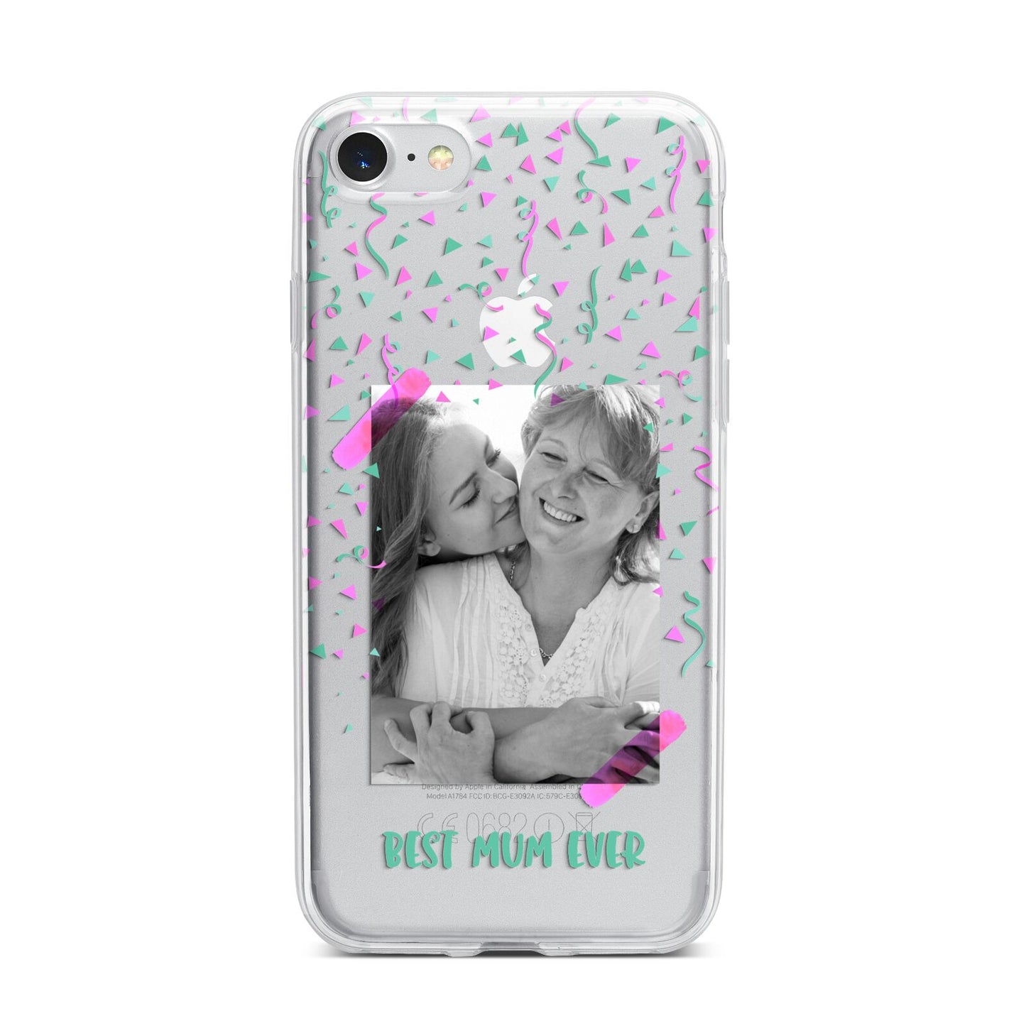 Best Mum Photo Upload Mothers Day iPhone 7 Bumper Case on Silver iPhone