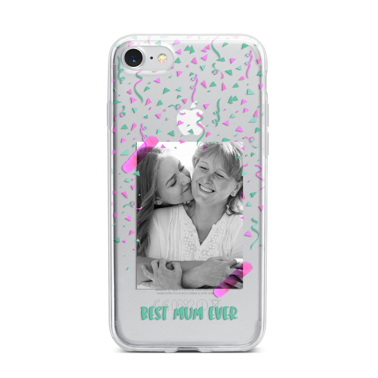 Best Mum Photo Upload Mothers Day iPhone 7 Bumper Case on Silver iPhone