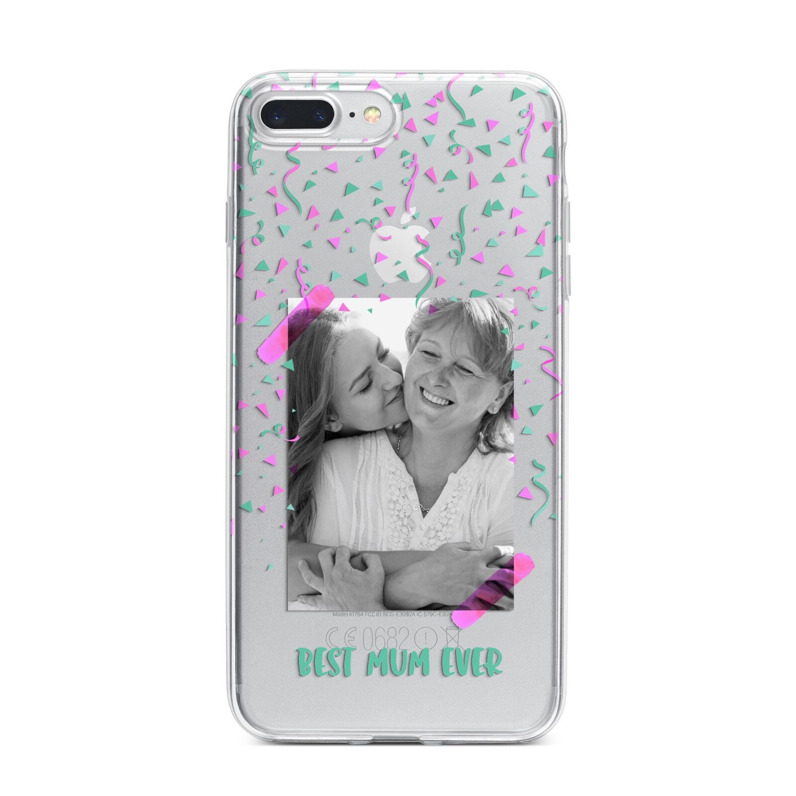 Best Mum Photo Upload Mothers Day iPhone 7 Plus Bumper Case on Silver iPhone