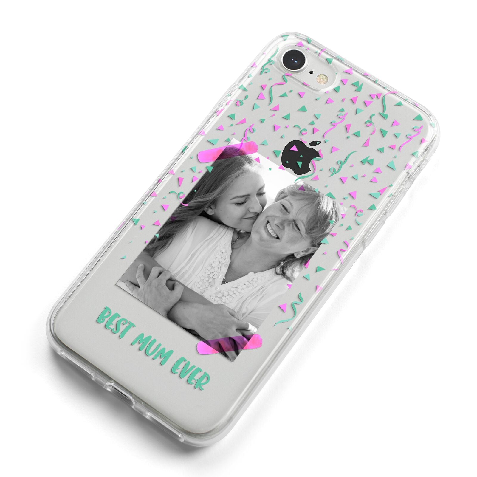 Best Mum Photo Upload Mothers Day iPhone 8 Bumper Case on Silver iPhone Alternative Image