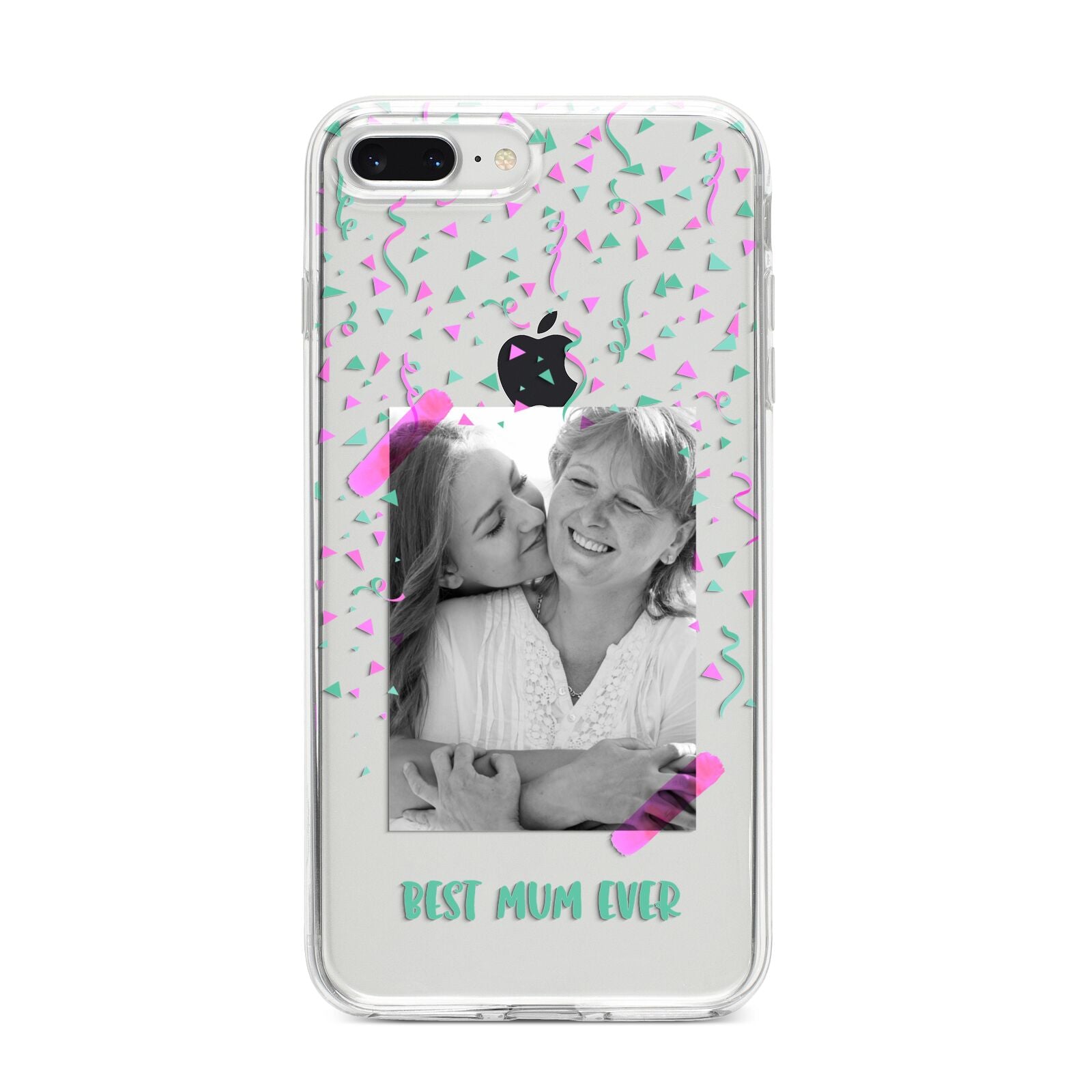 Best Mum Photo Upload Mothers Day iPhone 8 Plus Bumper Case on Silver iPhone