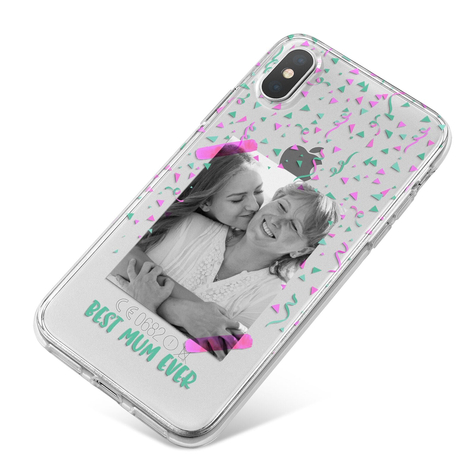 Best Mum Photo Upload Mothers Day iPhone X Bumper Case on Silver iPhone