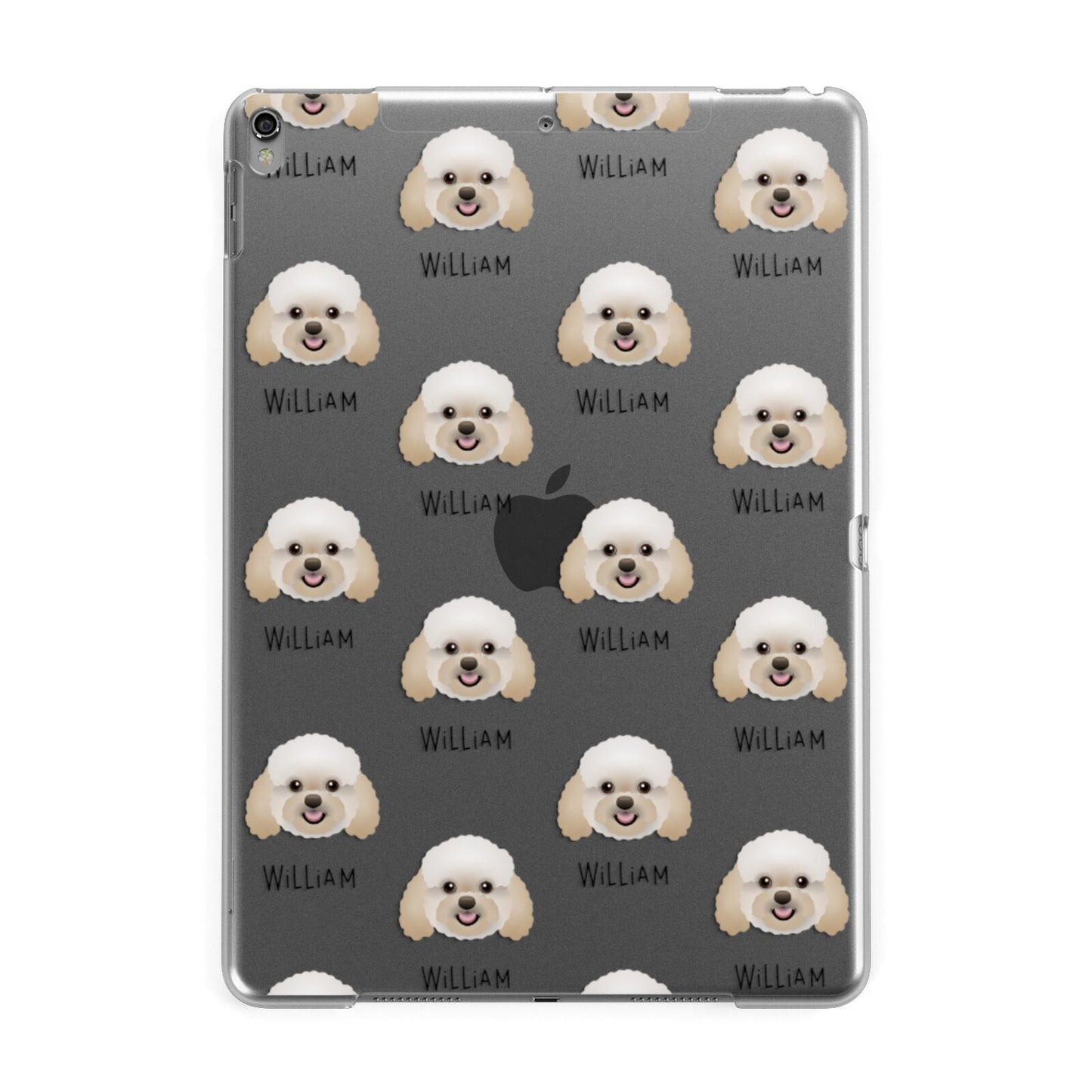 Bich poo Icon with Name Apple iPad Grey Case
