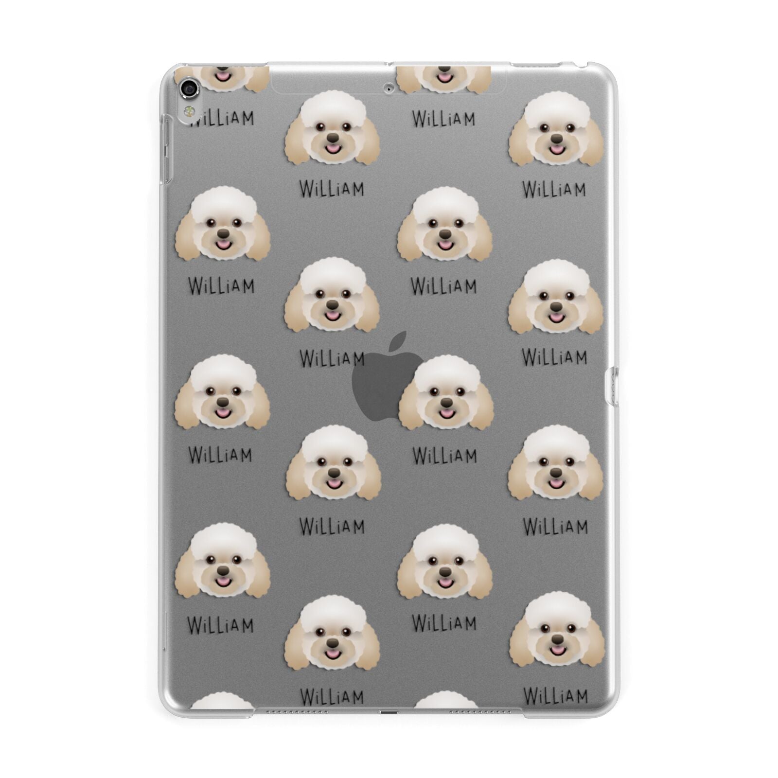 Bich poo Icon with Name Apple iPad Silver Case