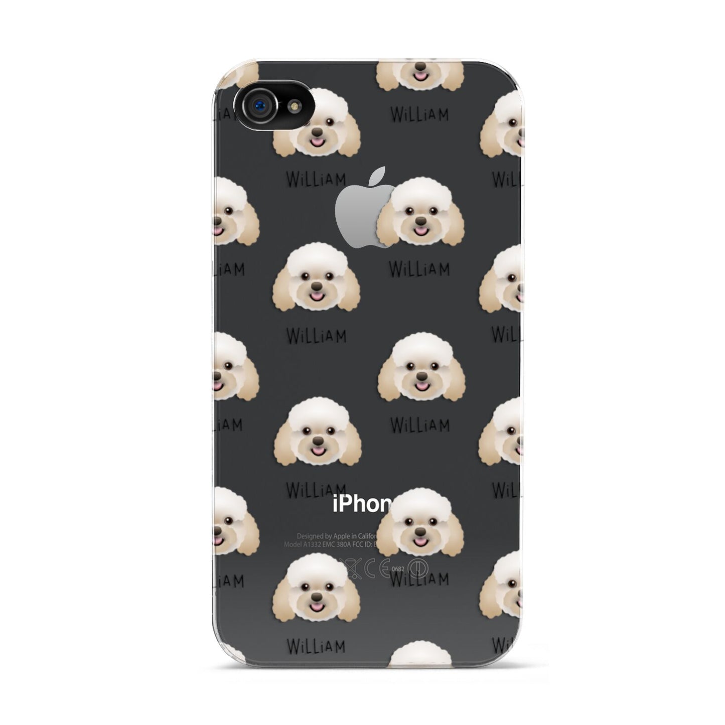 Bich poo Icon with Name Apple iPhone 4s Case