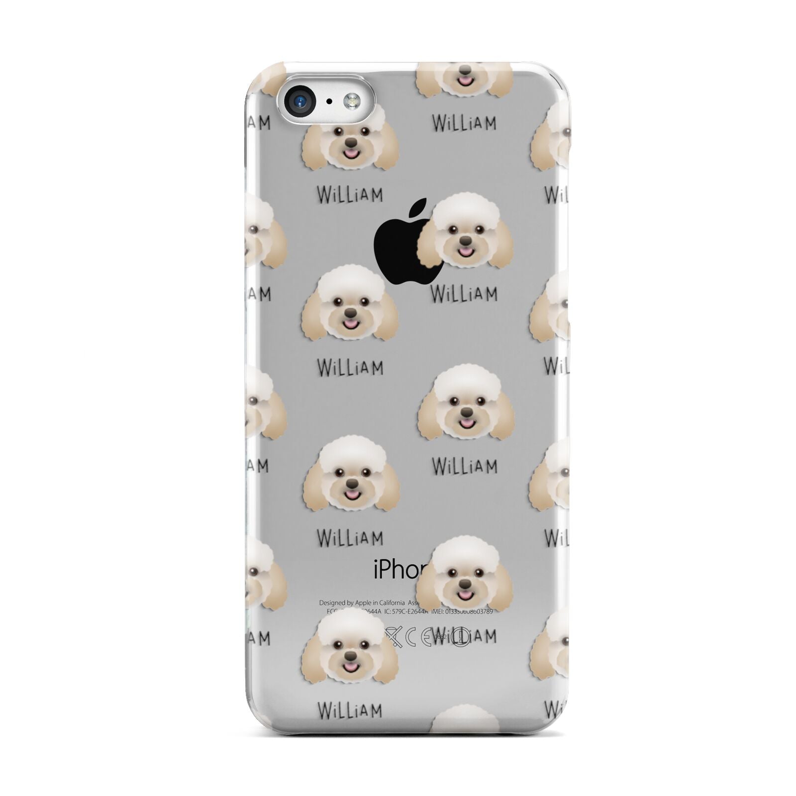 Bich poo Icon with Name Apple iPhone 5c Case