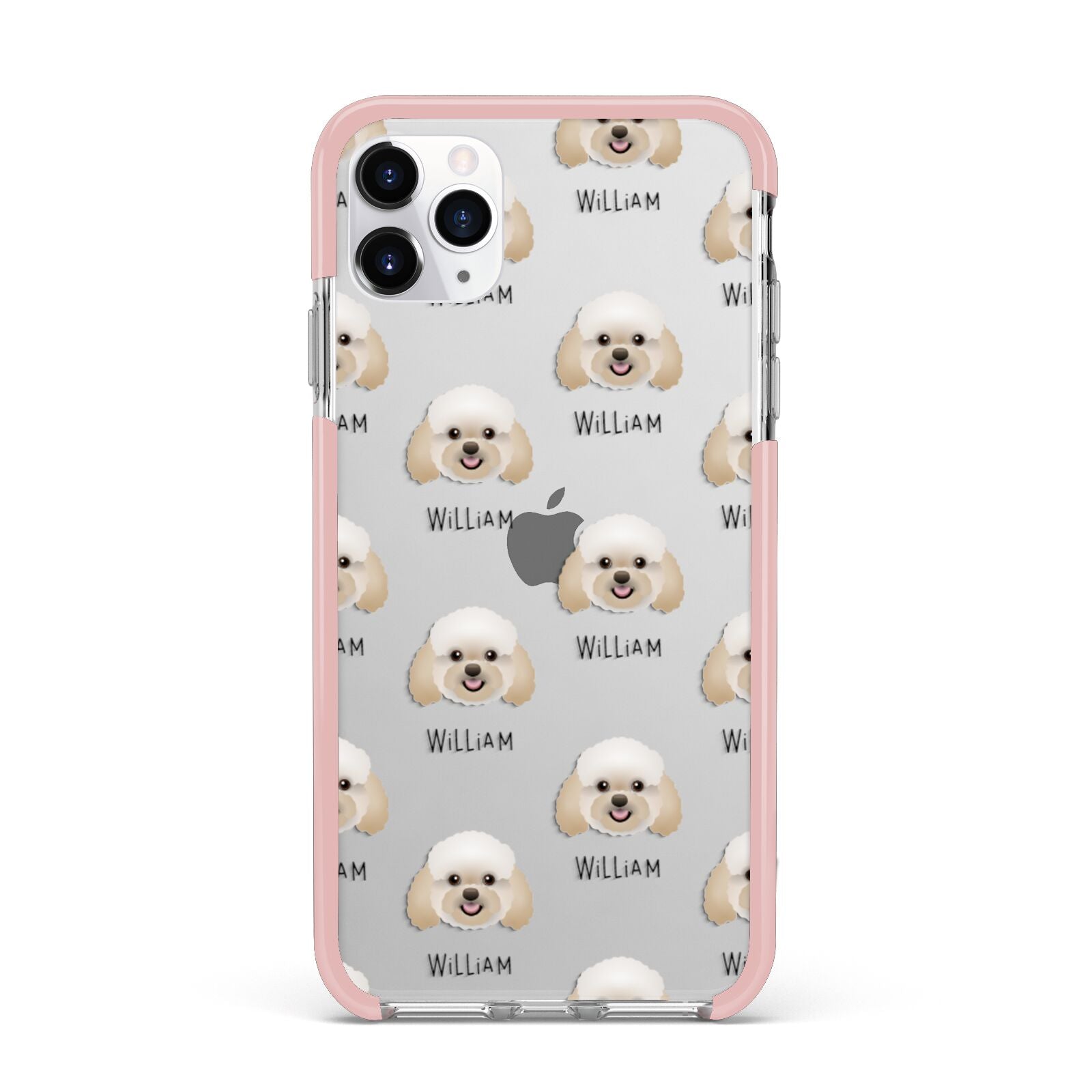 Bich poo Icon with Name iPhone 11 Pro Max Impact Pink Edge Case