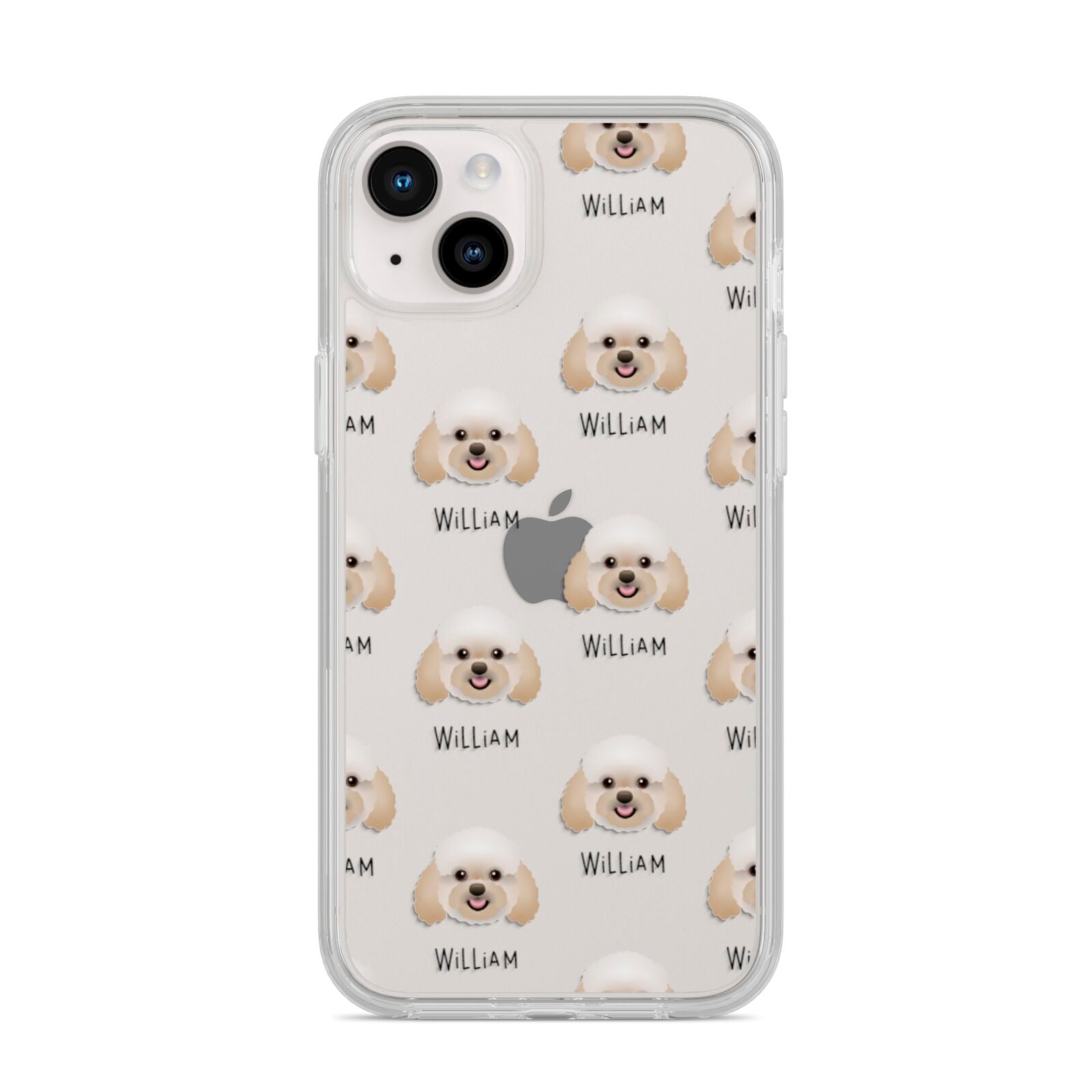 Bich poo Icon with Name iPhone 14 Plus Clear Tough Case Starlight