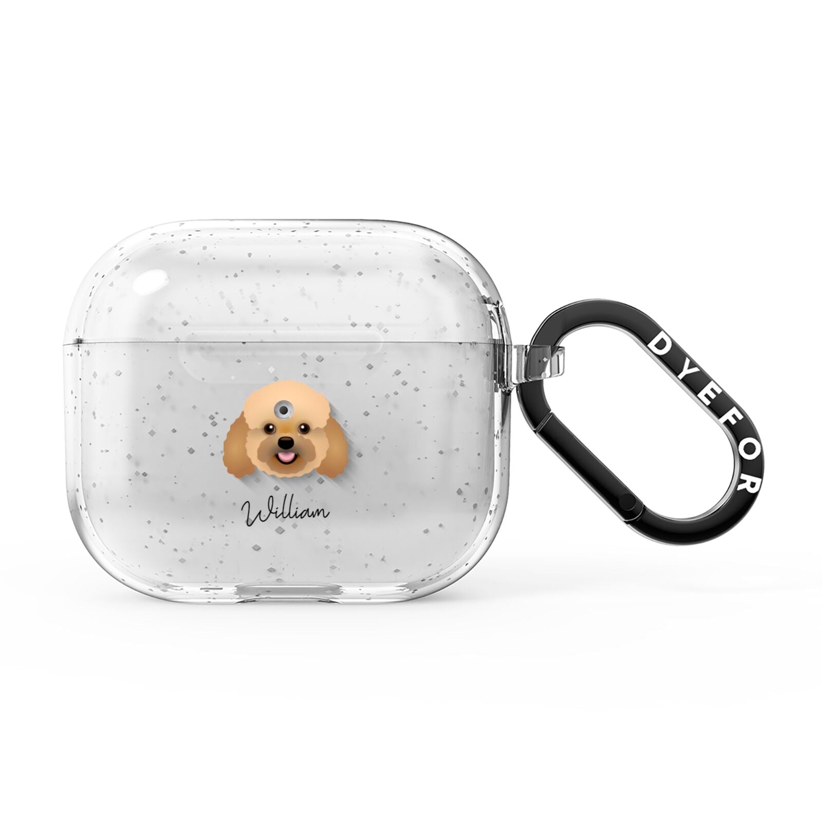 Bich poo Personalised AirPods Glitter Case 3rd Gen