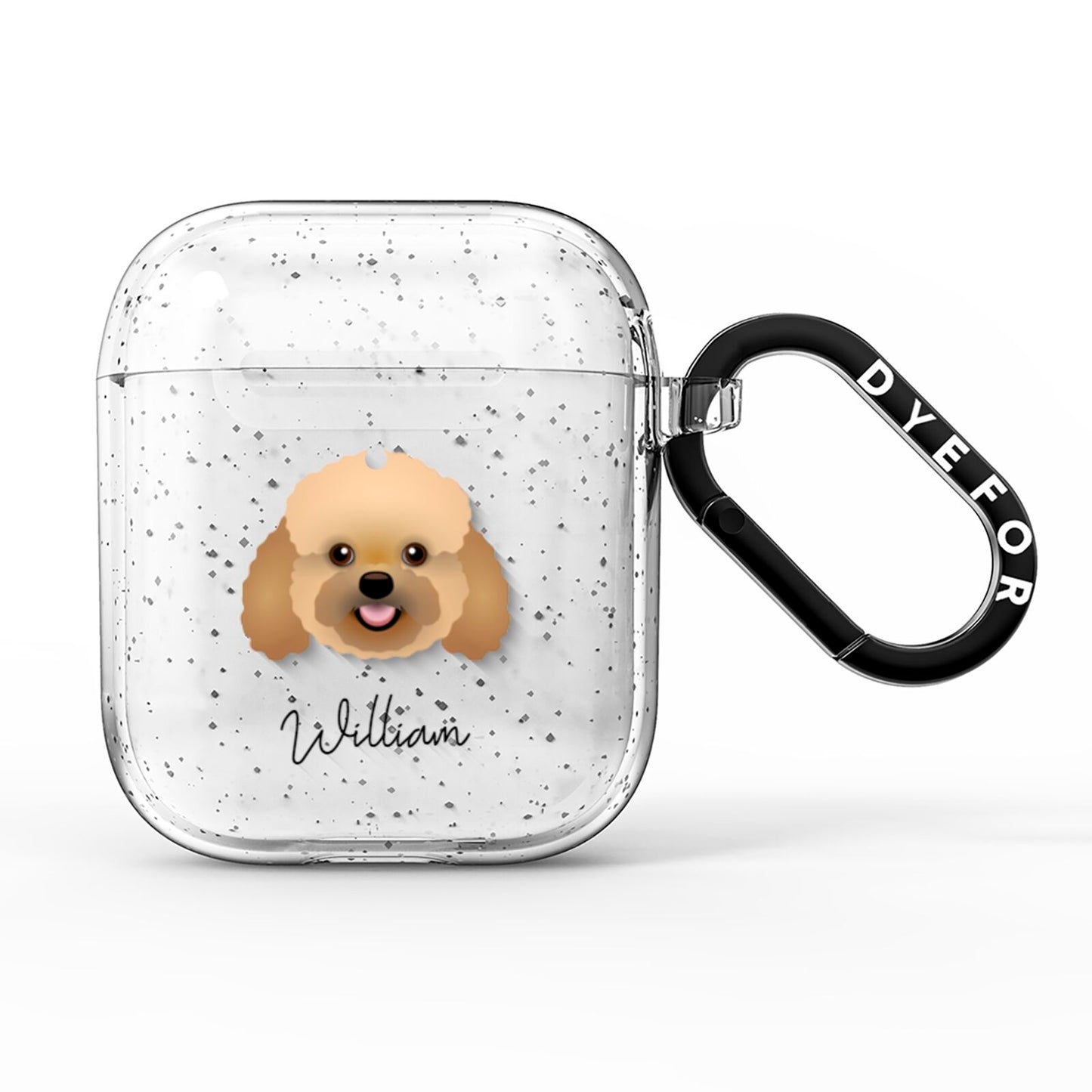 Bich poo Personalised AirPods Glitter Case