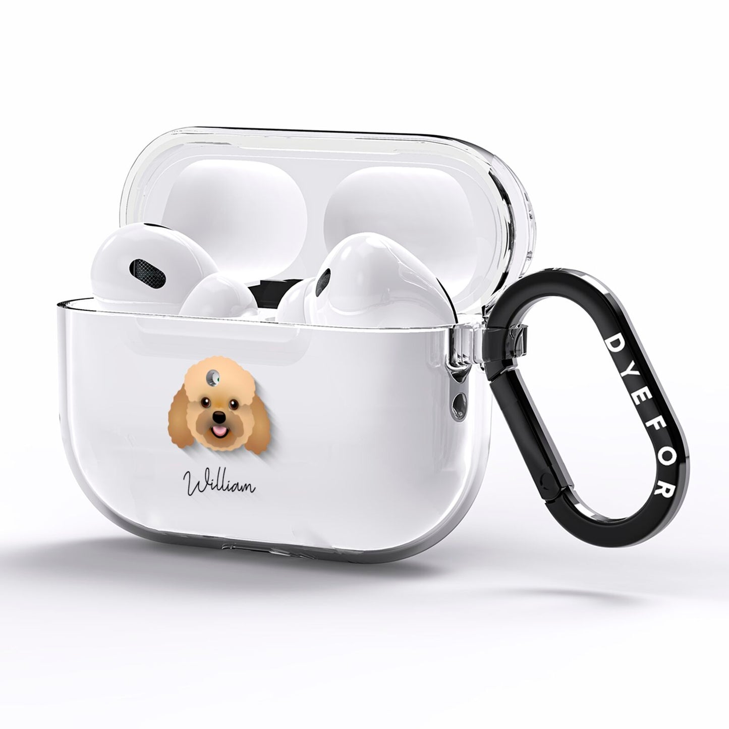 Bich poo Personalised AirPods Pro Clear Case Side Image