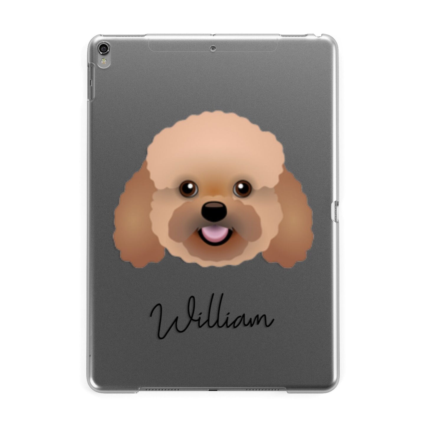 Bich poo Personalised Apple iPad Grey Case