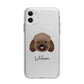 Bich poo Personalised Apple iPhone 11 in White with Bumper Case