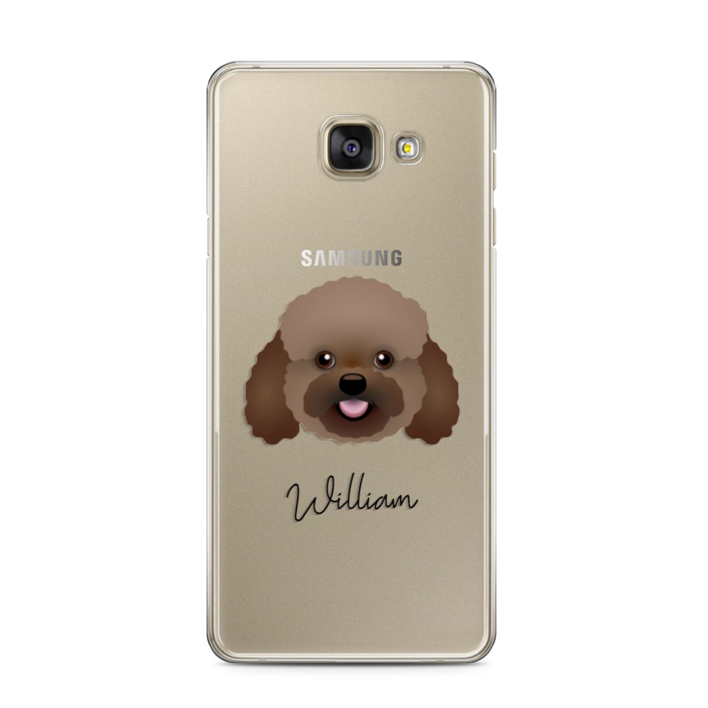 Bich poo Personalised Samsung Galaxy A3 2016 Case on gold phone