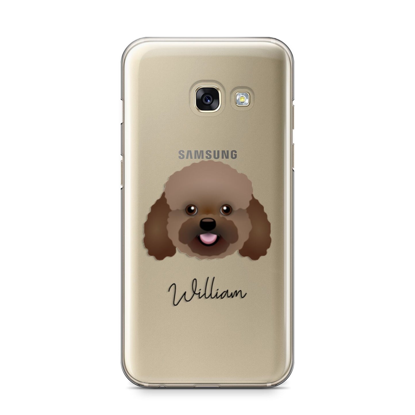 Bich poo Personalised Samsung Galaxy A3 2017 Case on gold phone
