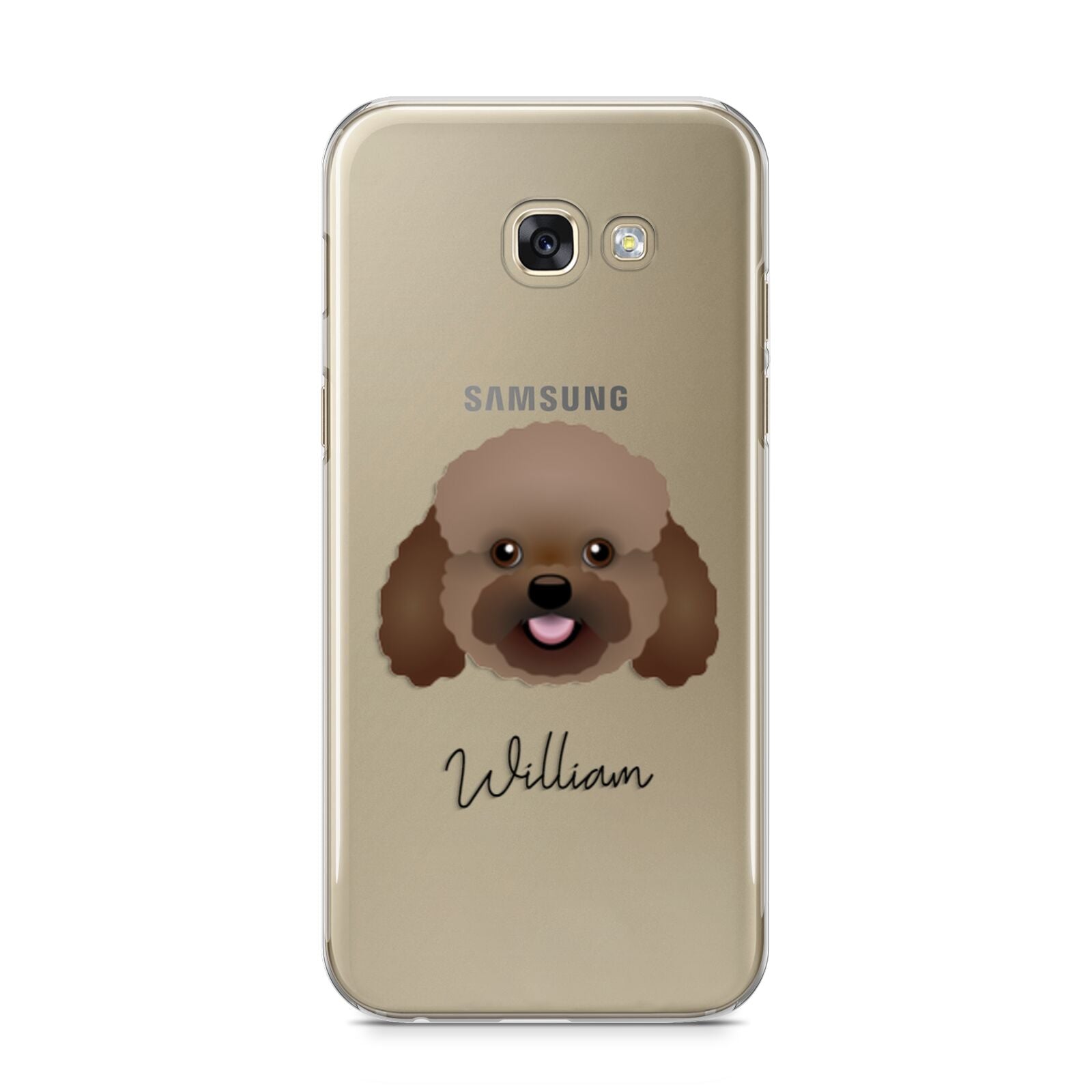 Bich poo Personalised Samsung Galaxy A5 2017 Case on gold phone