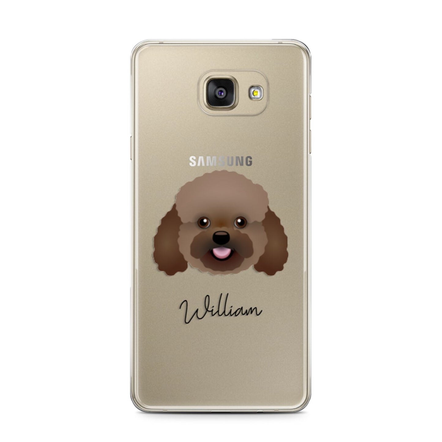 Bich poo Personalised Samsung Galaxy A7 2016 Case on gold phone