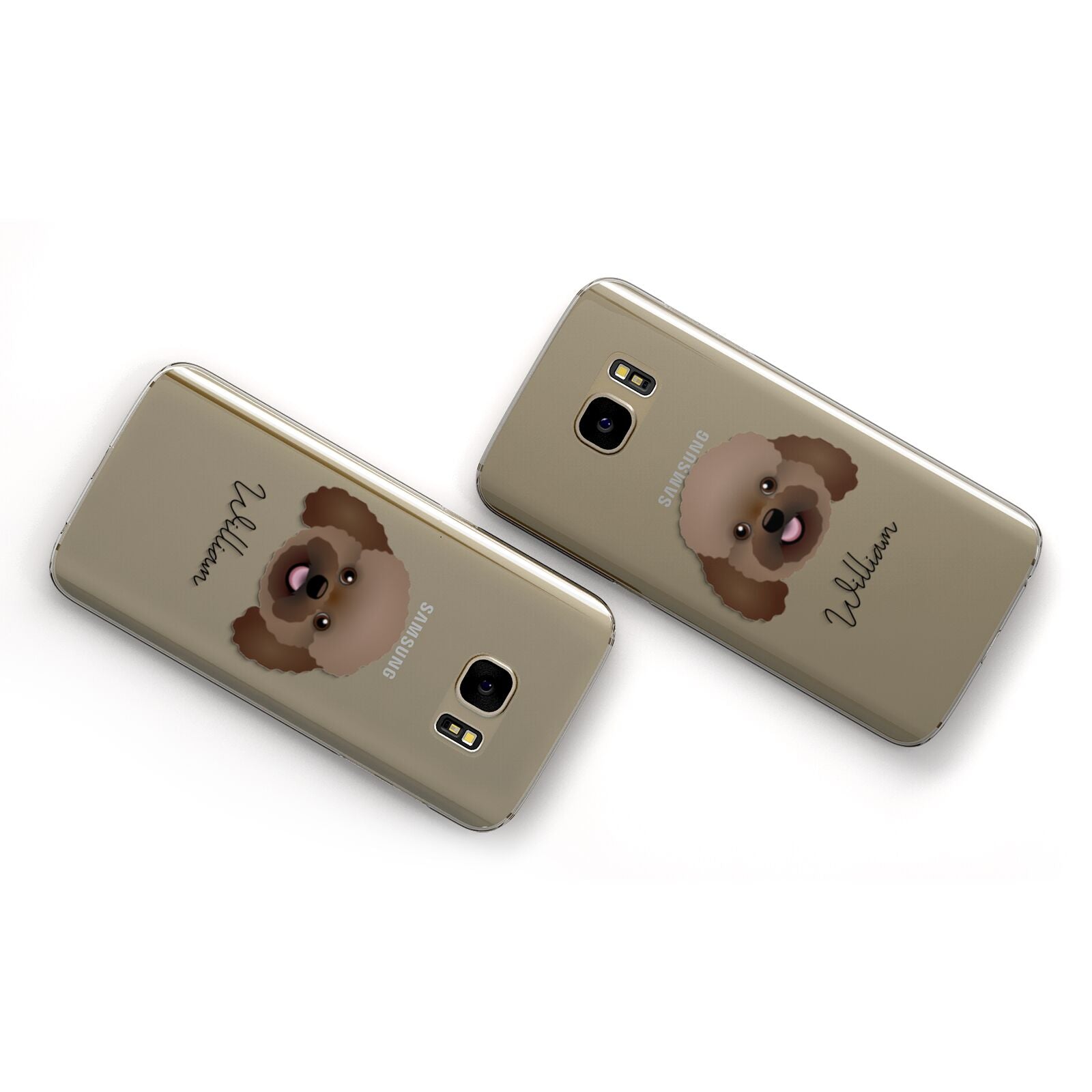 Bich poo Personalised Samsung Galaxy Case Flat Overview