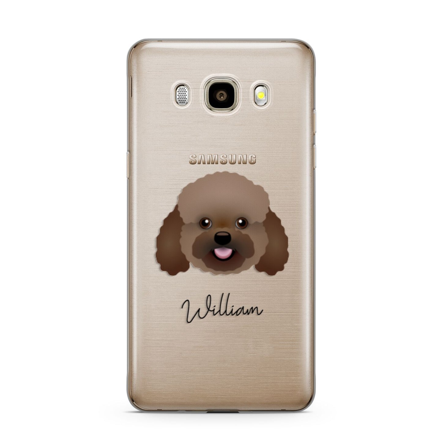 Bich poo Personalised Samsung Galaxy J7 2016 Case on gold phone