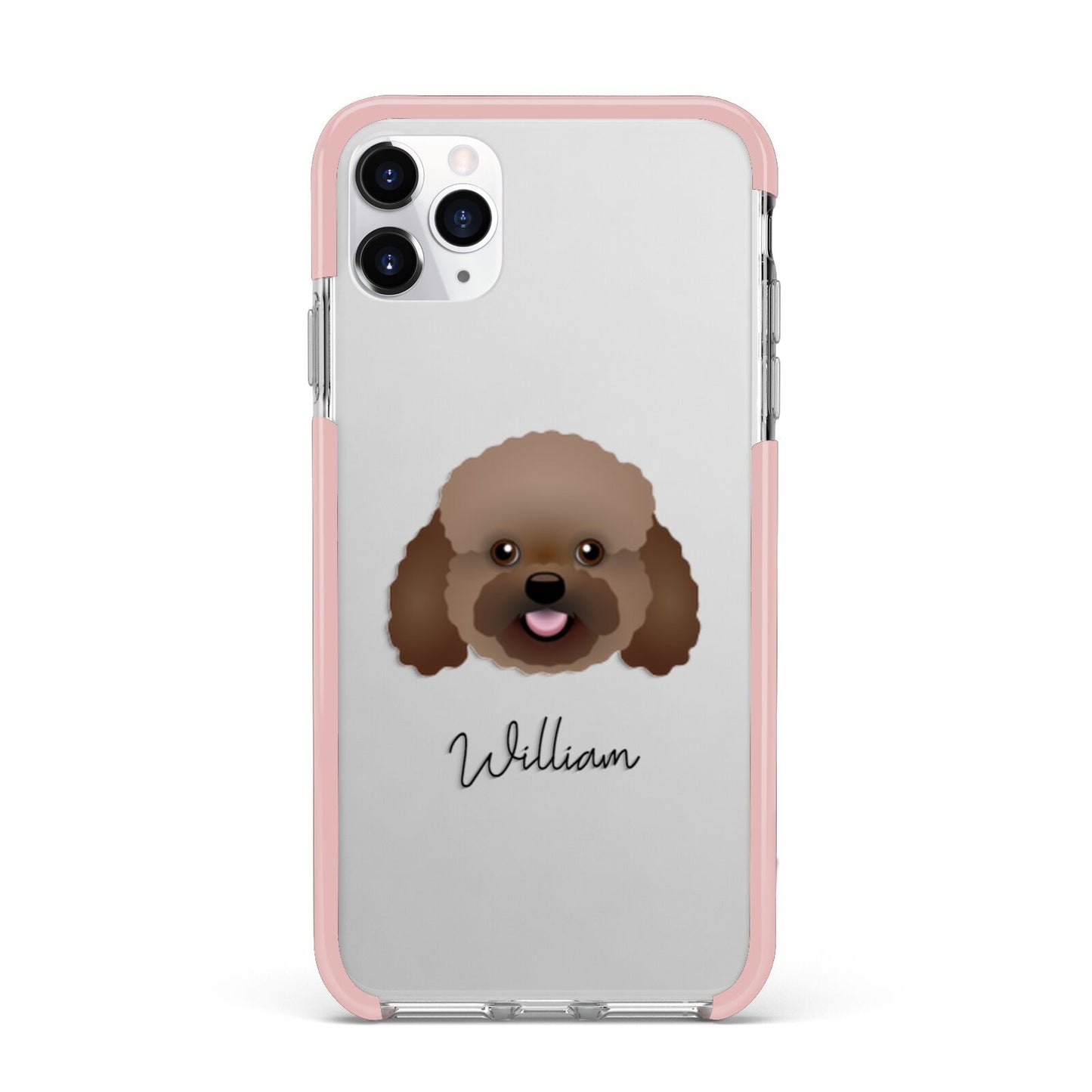 Bich poo Personalised iPhone 11 Pro Max Impact Pink Edge Case