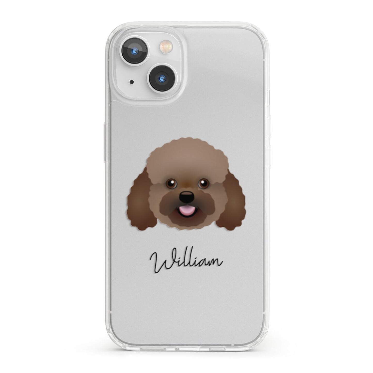 Bich poo Personalised iPhone 13 Clear Bumper Case