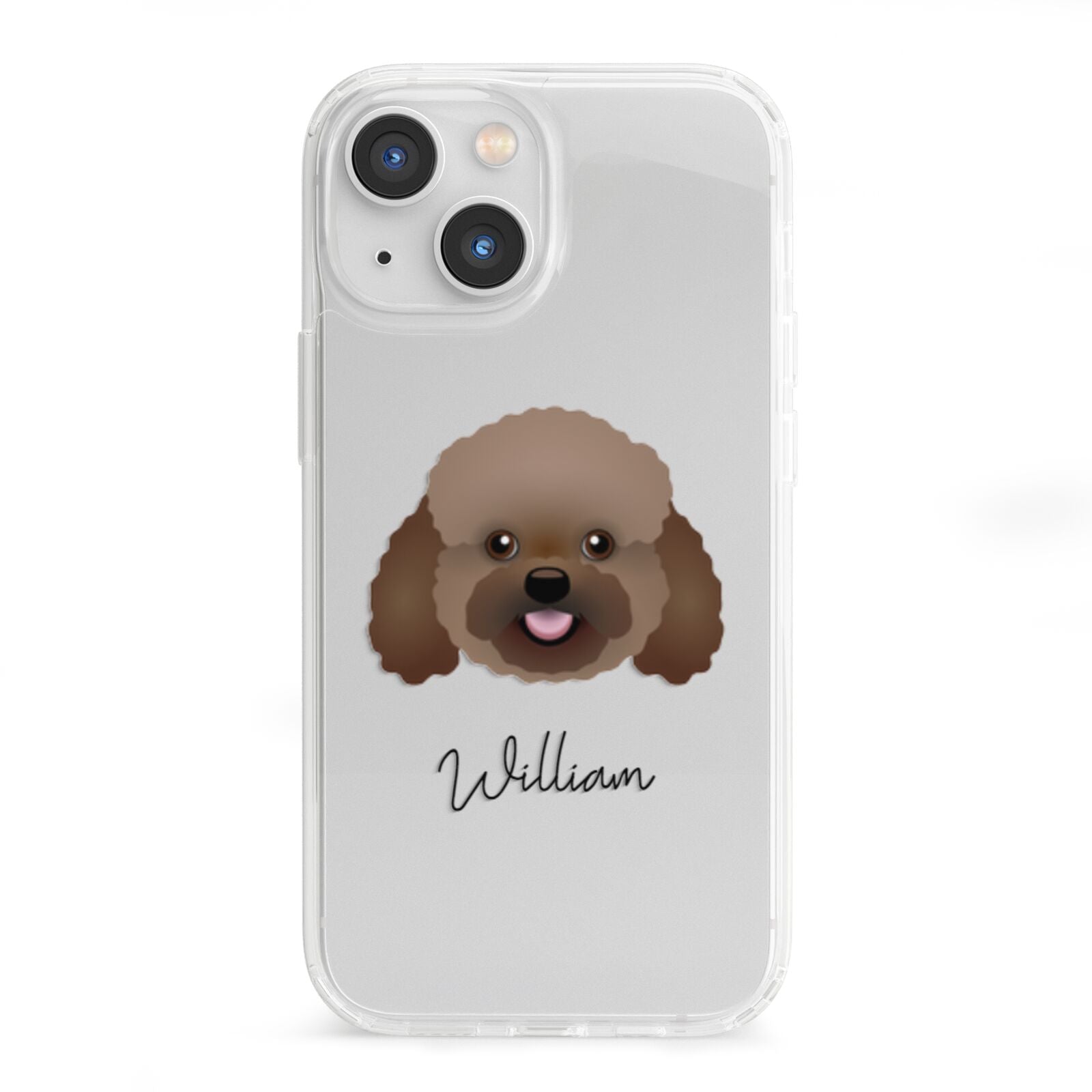 Bich poo Personalised iPhone 13 Mini Clear Bumper Case