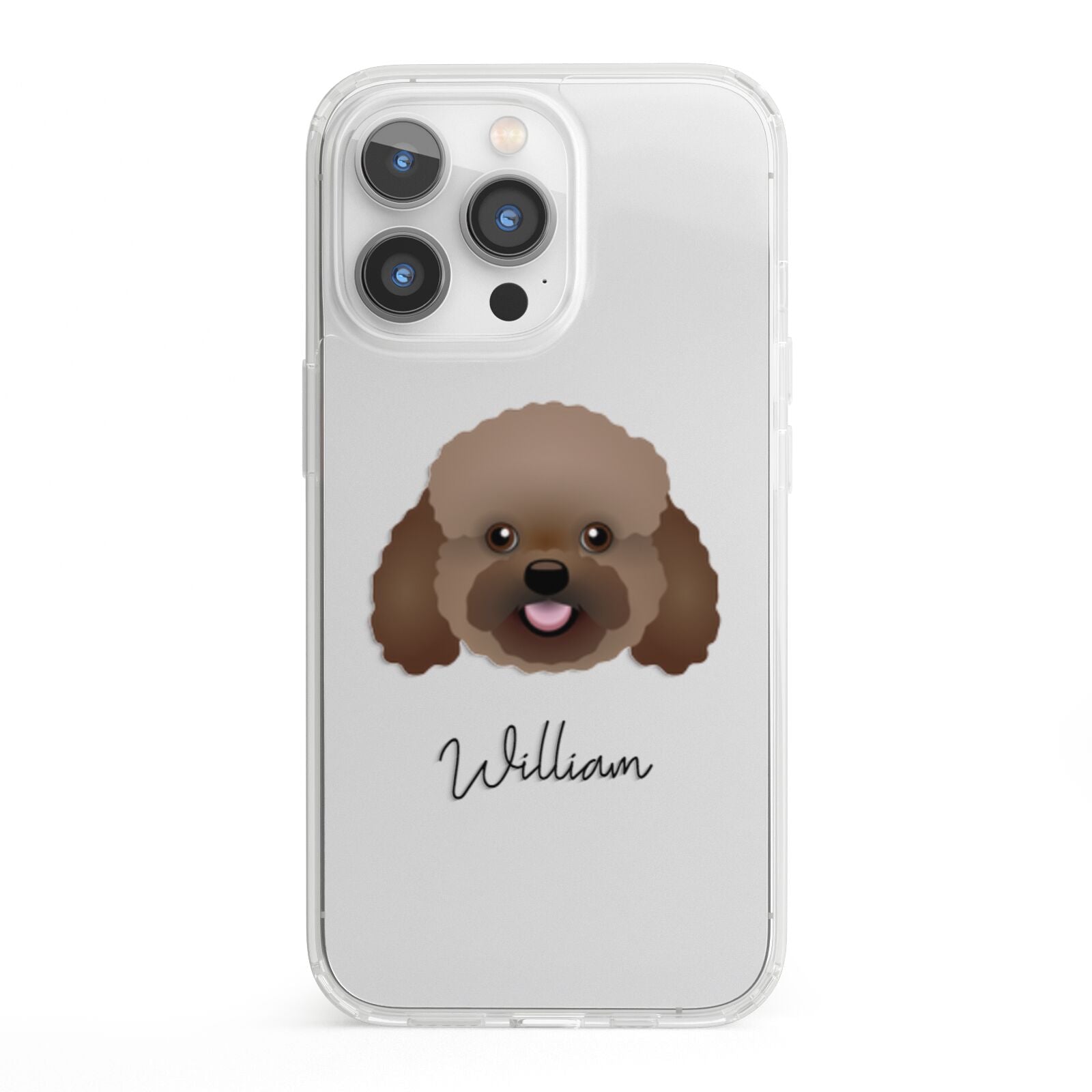 Bich poo Personalised iPhone 13 Pro Clear Bumper Case