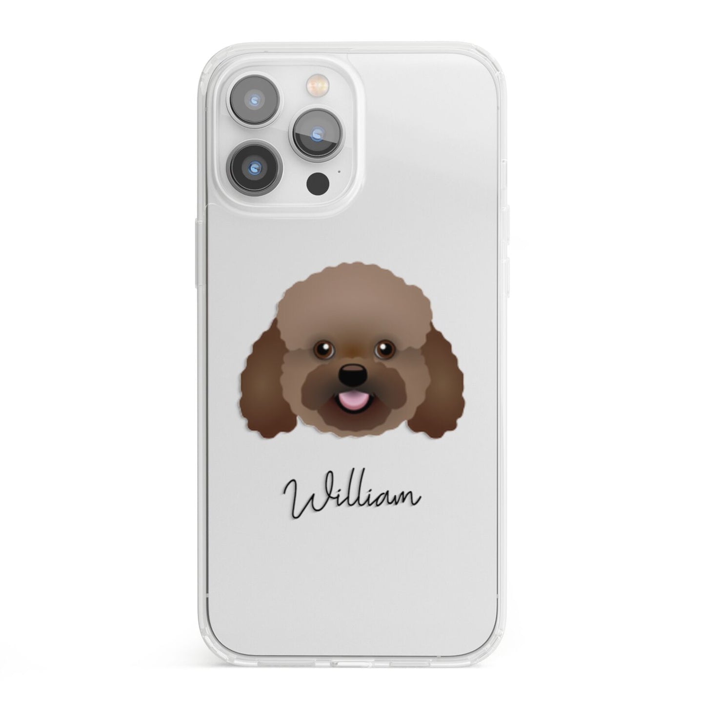 Bich poo Personalised iPhone 13 Pro Max Clear Bumper Case